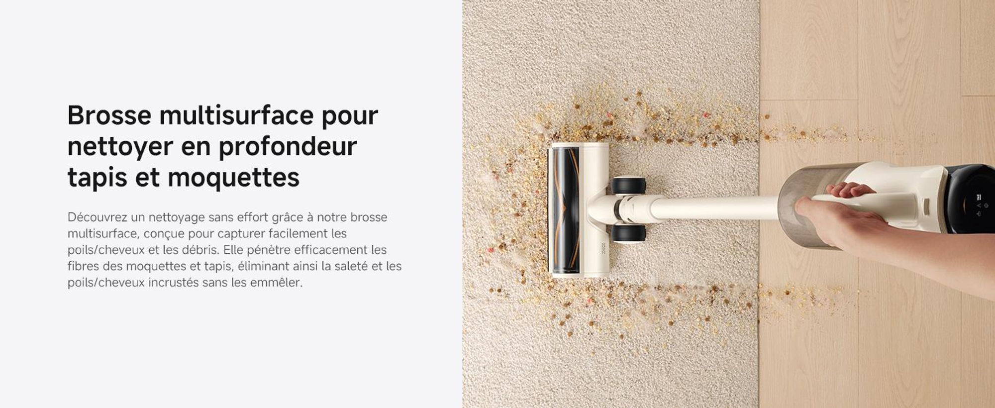 MOVA K30 Mix aspirateur laveur 18 000 Pa, plat 180°, brosses double rotation, nettoyage des bords, séchage air chaud, léger, 30 min autonomie