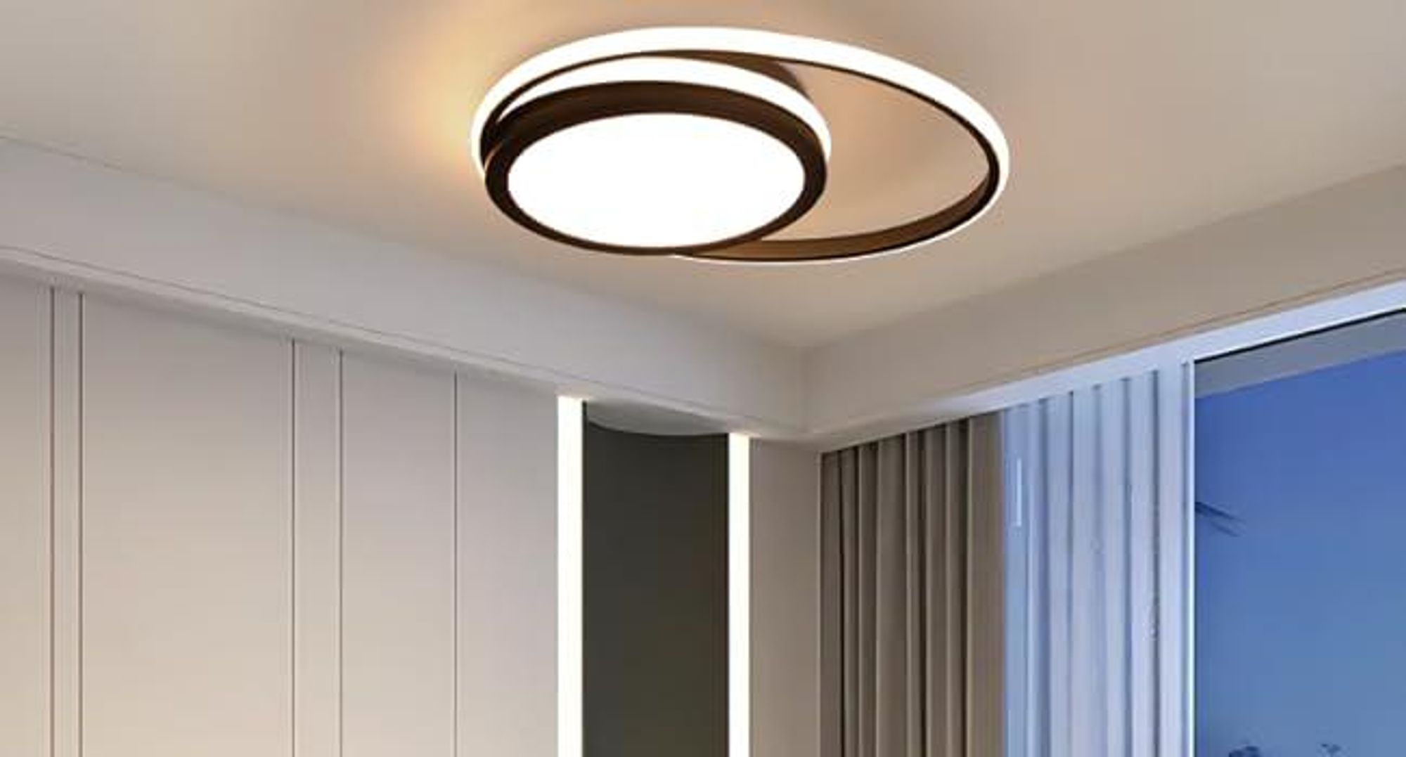 ZMH LED Deckenleuchte - Dimmbare Moderne Runde Küchenleuchte 56 W mit Sternenhimmel Design