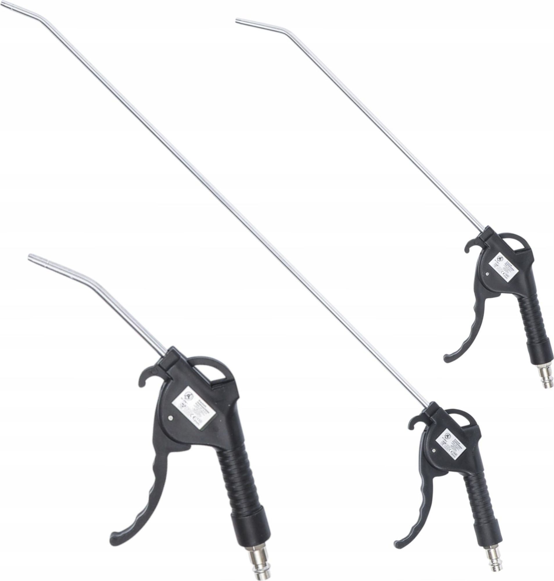 GEKO | Druckluft-Ausblaspistolen-Satz, 3tlg, 100, 300, 500 mm, Griff aus blauem Nylon-Fiberglas, Ausblaspistole, Blaspistole mit Venturidüse