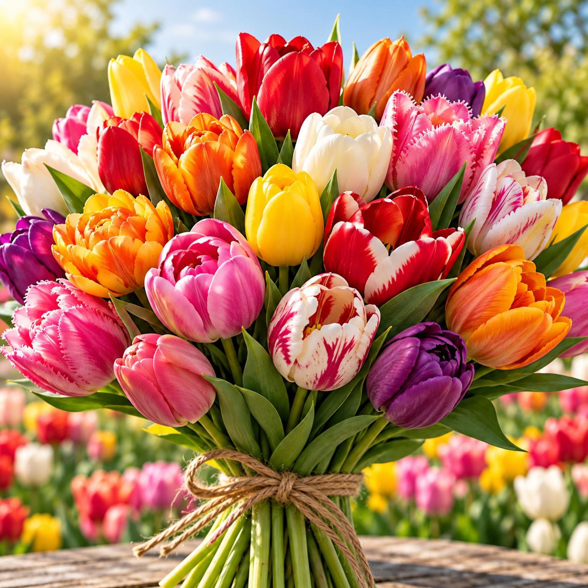 Perfekt arrangiert für die Blumenvase geeignet