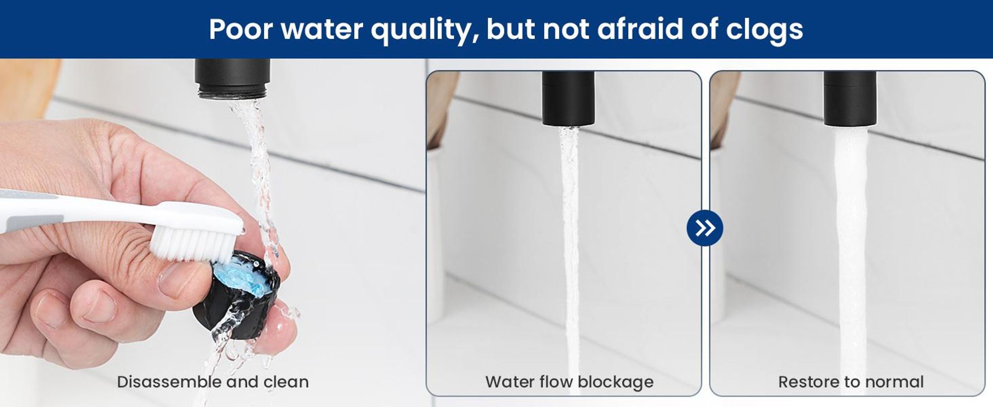 Küchenarmatur Schwarz, Wasserhahn Küche 360° drehbar, 7-Form Spültischarmatur aus Edelstahl 304, Einhebelmischer mit hohem Auslauf, Cecipa MAX