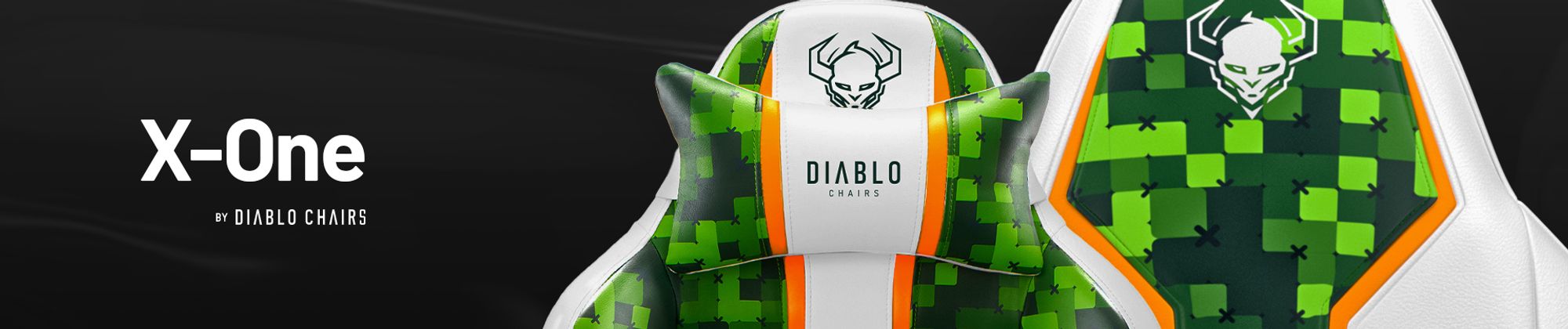 Diablo X-One 2.0 Gaming Stuhl Bürostuhl Schreibtischstuhl Verstellbare Armlehnen Ergonomisches Design Nacken/-Lendenkissen Craft Edition Small