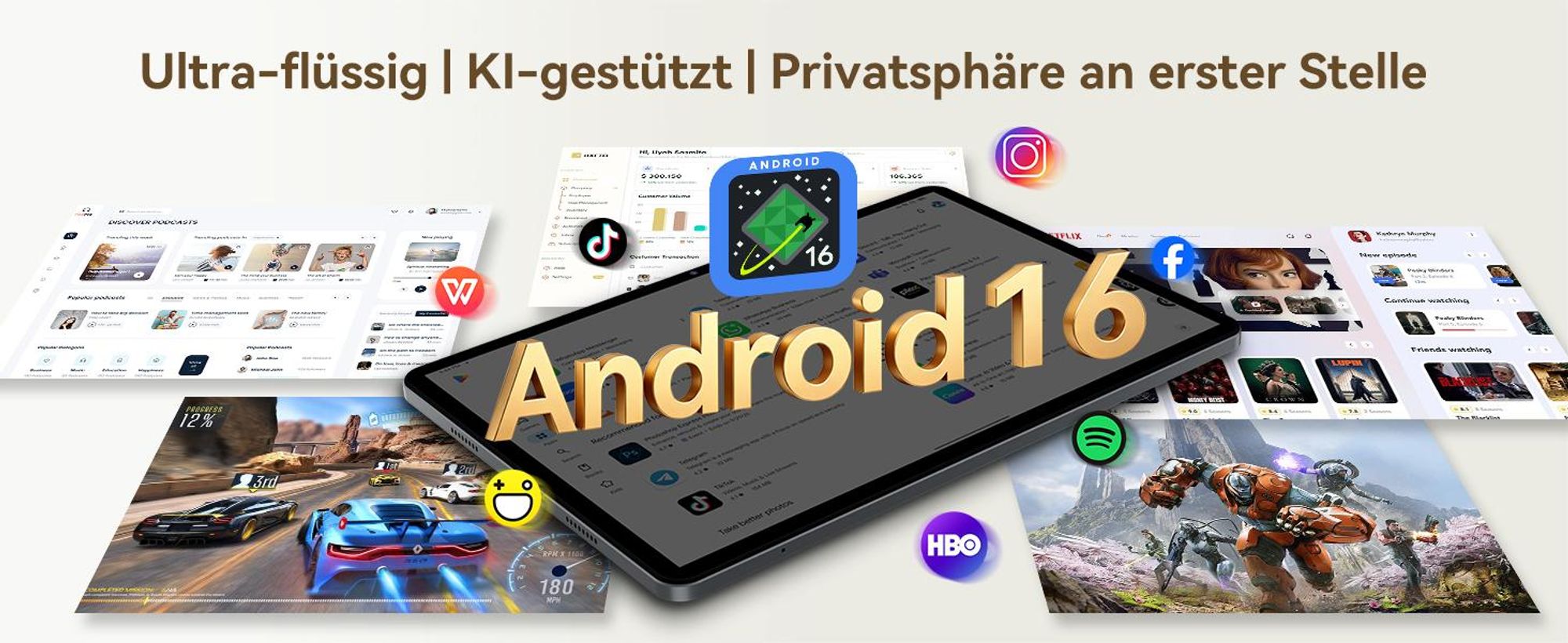 KOBONA T12Pro 11.5" Tablet 2.8K BOE Display, Android 16, Helio G100, 32+256GB, 8000mAh, Dual 4G SIM, Face ID, 13MP, inkl Tastatur,Maus, Stift,Hülle