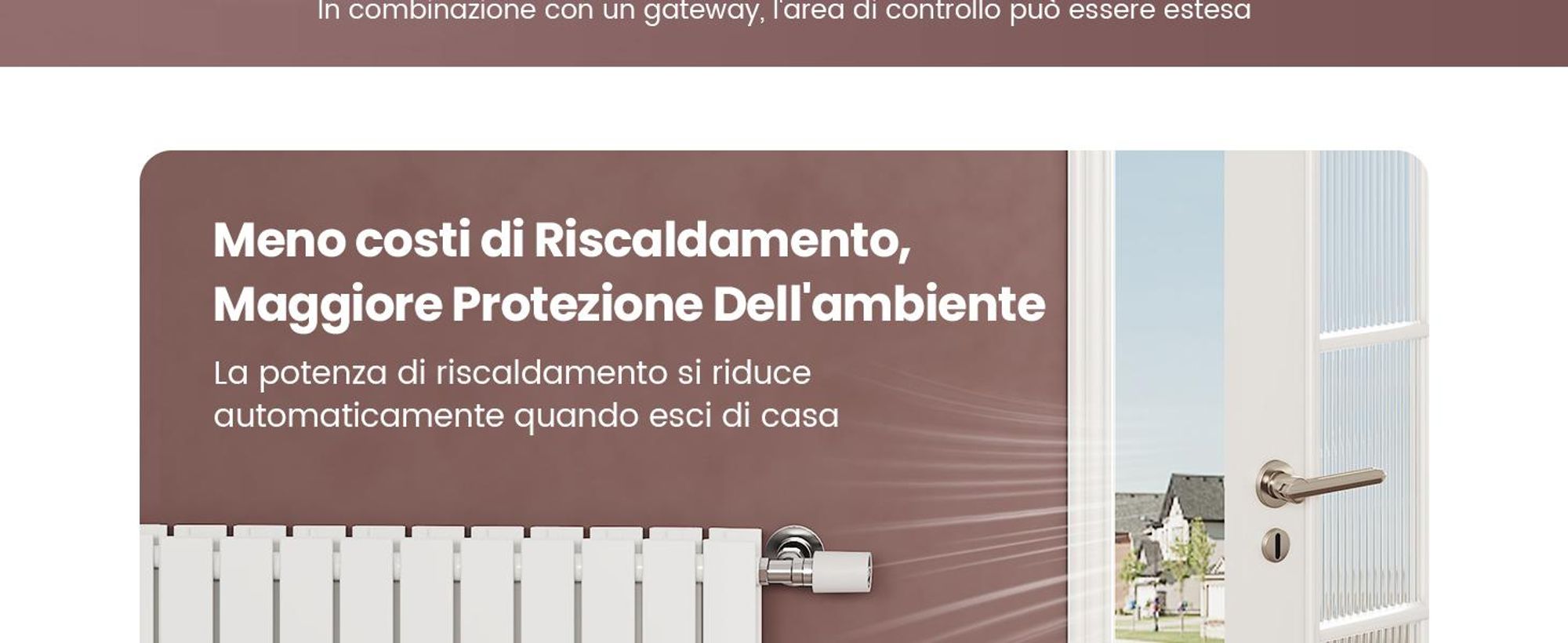 Termostato per radiatori EMKE Intelligent con Smart Gateway – Alloggiamento in ABS bianco Telecomando Rilevamento finestra aperta e sicurezza bambini