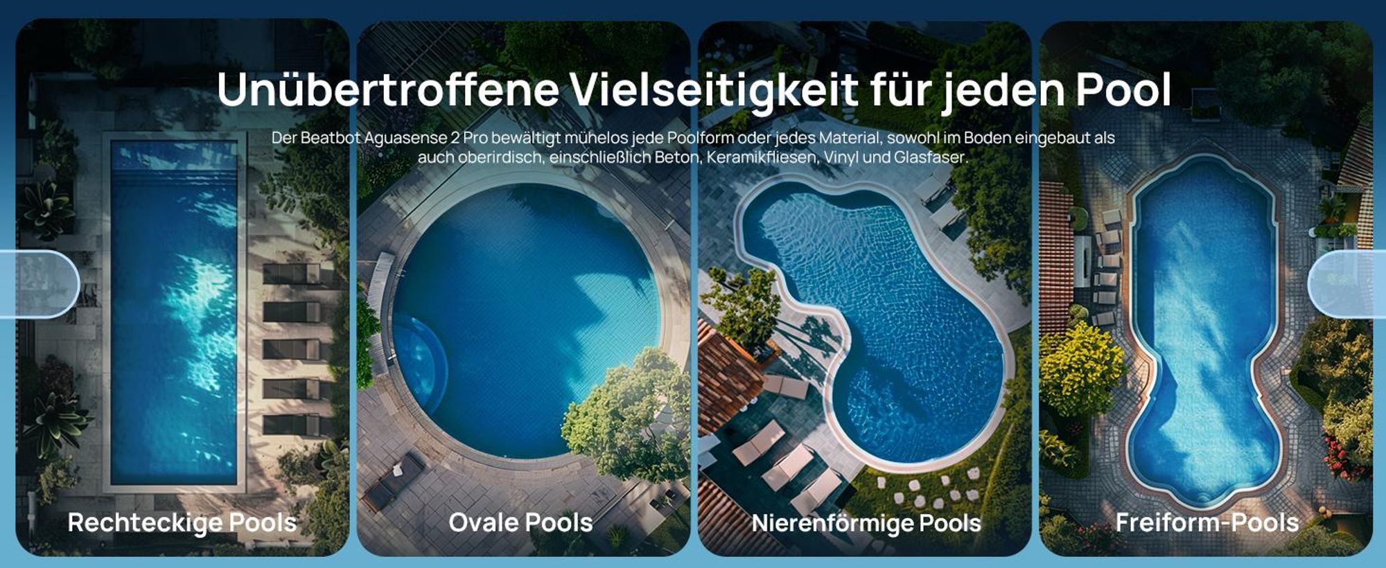 Beatbot Poolroboter AquaSense 2 Pro Kabellos 5 Std Akku Für Pools Bis 15x7m