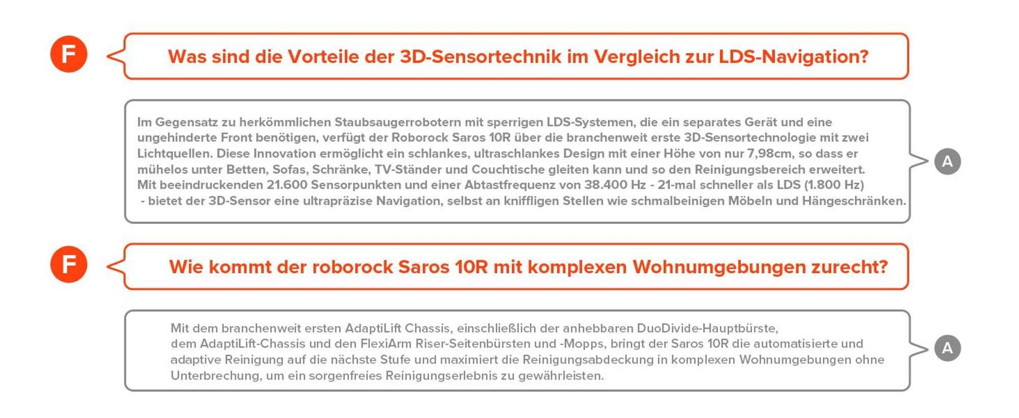 Roborock Saros 10R Set Staubsauger Roboter mit Wischfunktion, 22,000 Pa, Automatische Mop-Entfernung, 7,98cm Ultra-Slim Design, StarSight System 2.0