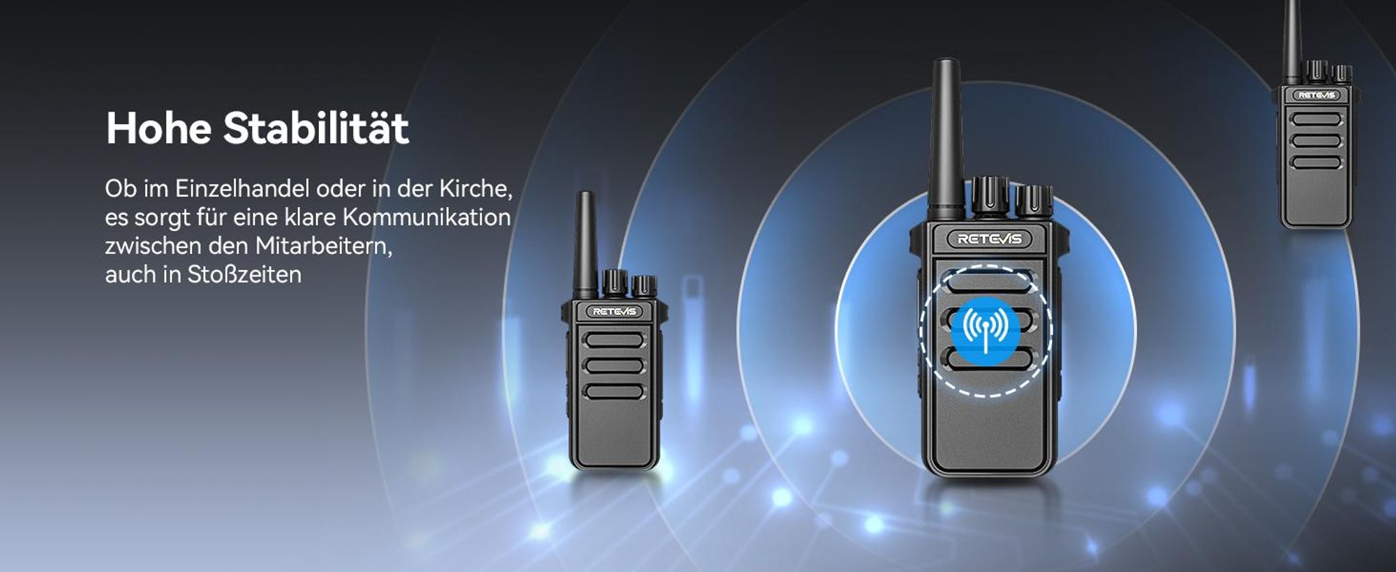 Retevis MateTalk P64 Digitales Funkgerät Lizenzfrei, Professionelles Walkie-Talkie Kompatibel mit Motorola, Gruppenruf, Sicherheit, Kommerzielles Funk
