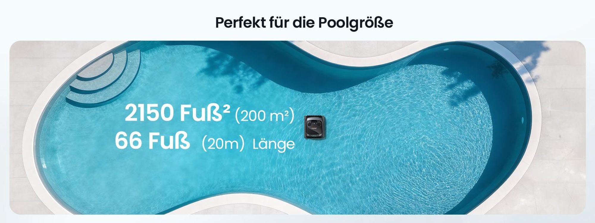 The iamgine is showing Aiper Robotic Pool Cleaner