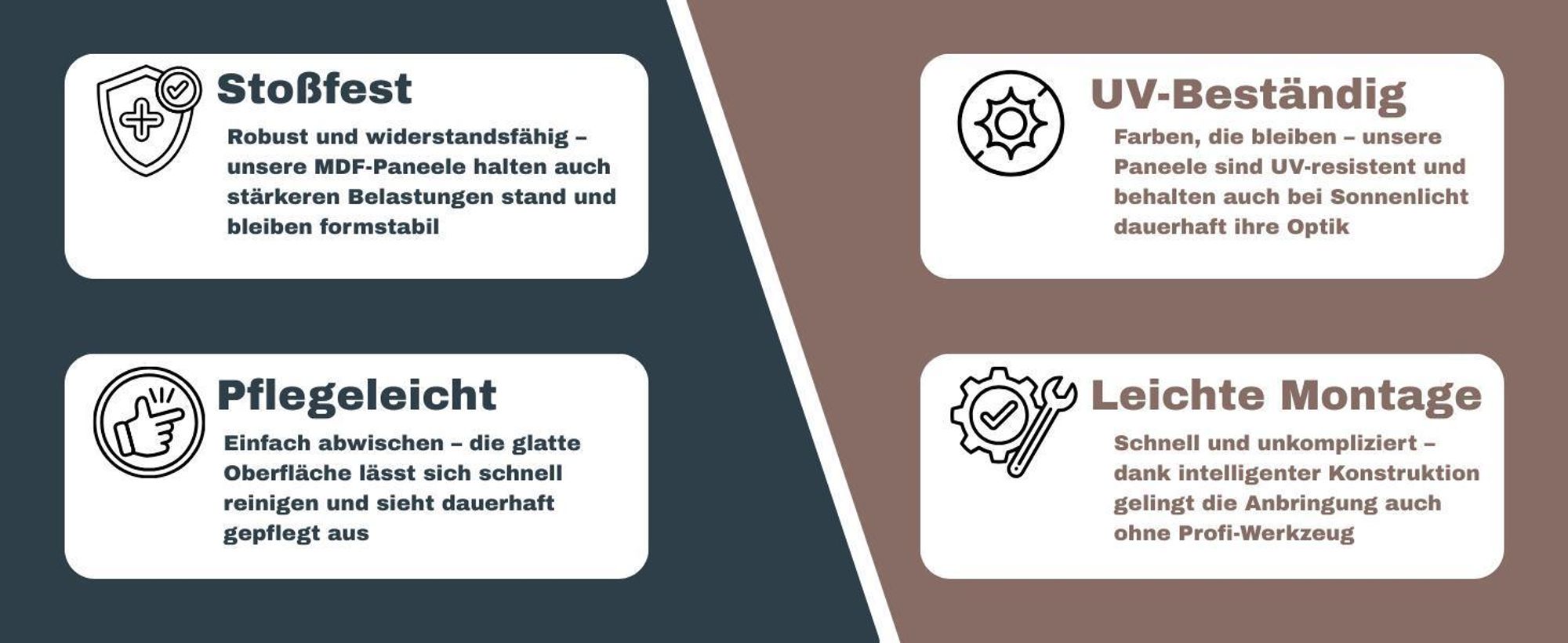 BEATS Lamellen 2,75m HEXIM - MDF Holz Lamellenwand Wandpaneele Lamellenverkleidung Wandverkleidung Lamellenpaneele Holzpaneele Natur (1 Paneel, Beats De Luxe Black Lead)