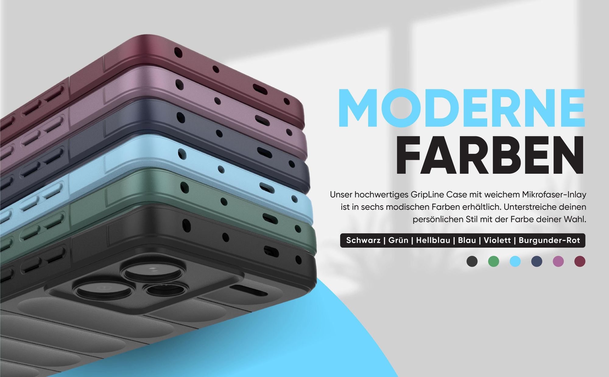 Handyhülle für das Xiaomi Redmi Note 13 Pro+ 5G - verschiedene Farben und modernes Design