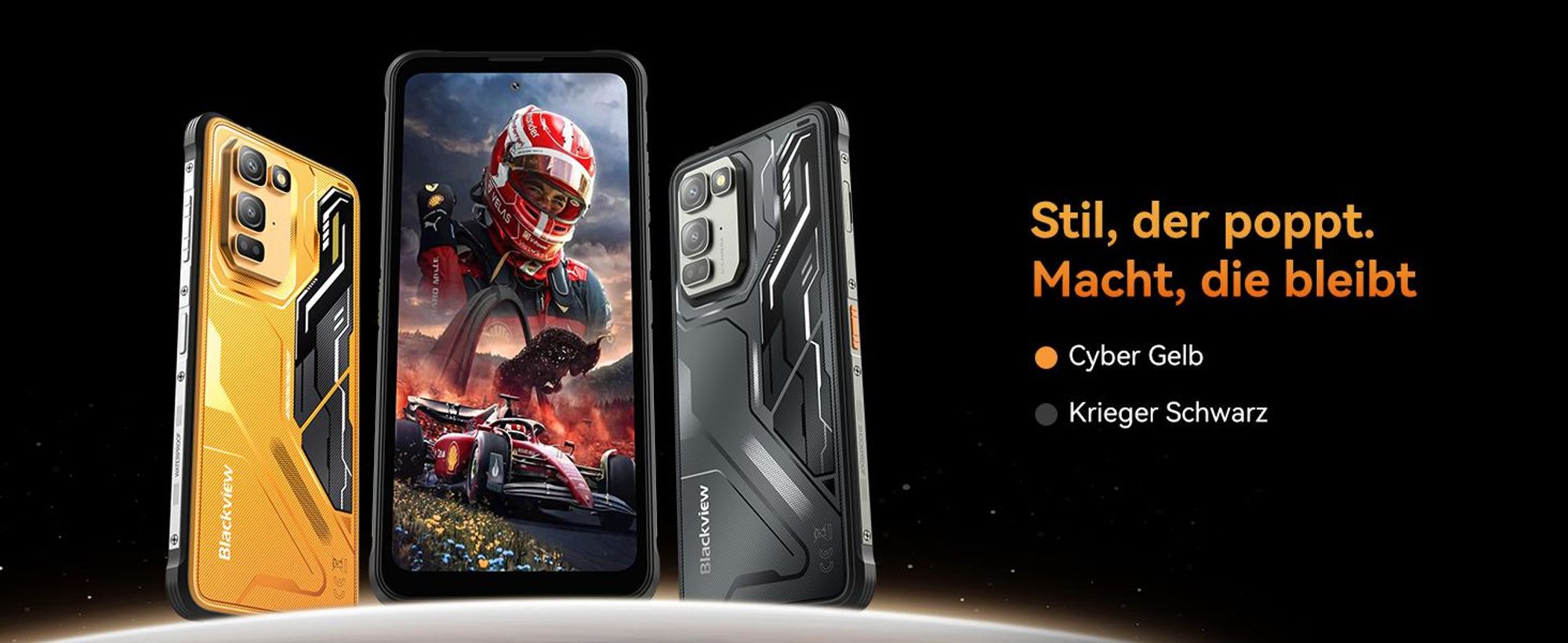 Blackview FORT 5  incl Aurabass1,AI Outdoor Handy,36(12+24)+256GB, 6,78" HD,120 Hz,NFC,IP68 und IP69K,108 MP Hauptkamera, Android 16,5000 mAh