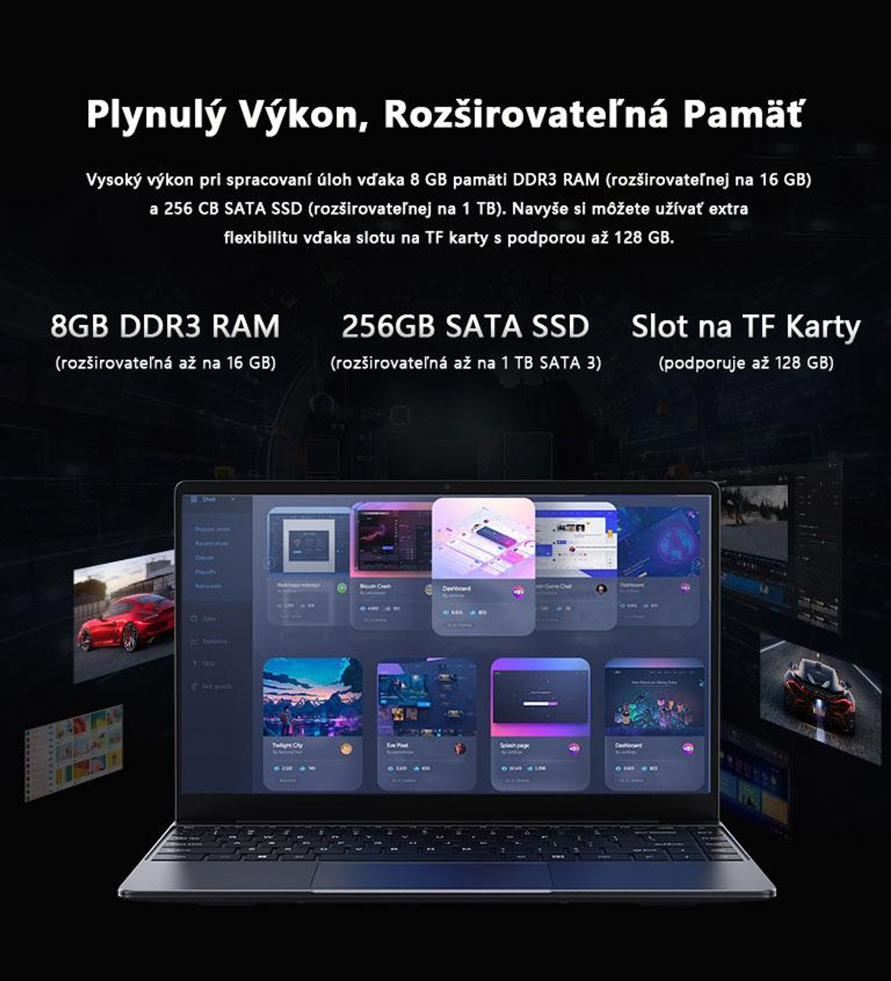 Notebook CHUWI CoreBook-K1 s procesorom i3-10100Y, 14-palcovým FHD IPS displejom, 8 GB RAM, 256 GB SSD, Bluetooth a Windows 11