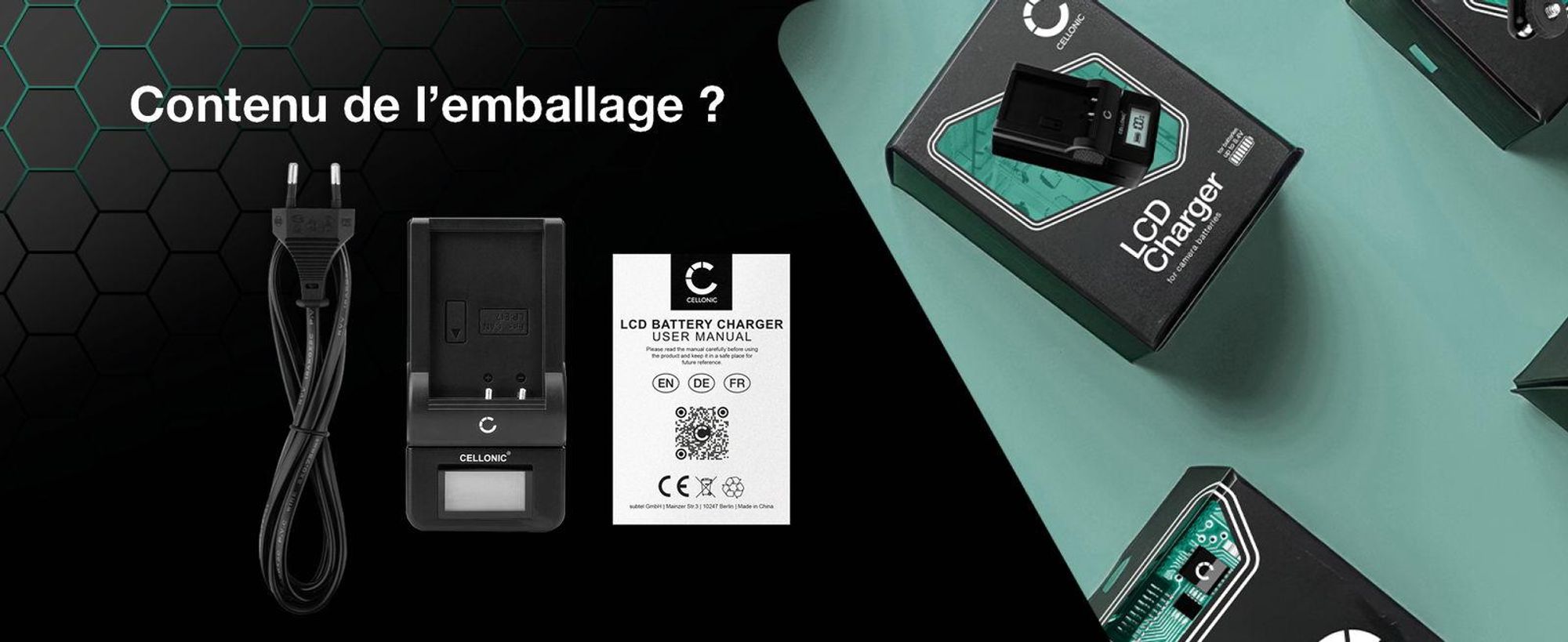 CELLONIC Chargeur DMW-BLC12 pour appareil photo , Alimentation Batterie DE-80 DE-A80A, Câble Charge rapide, Adaptateur Secteur