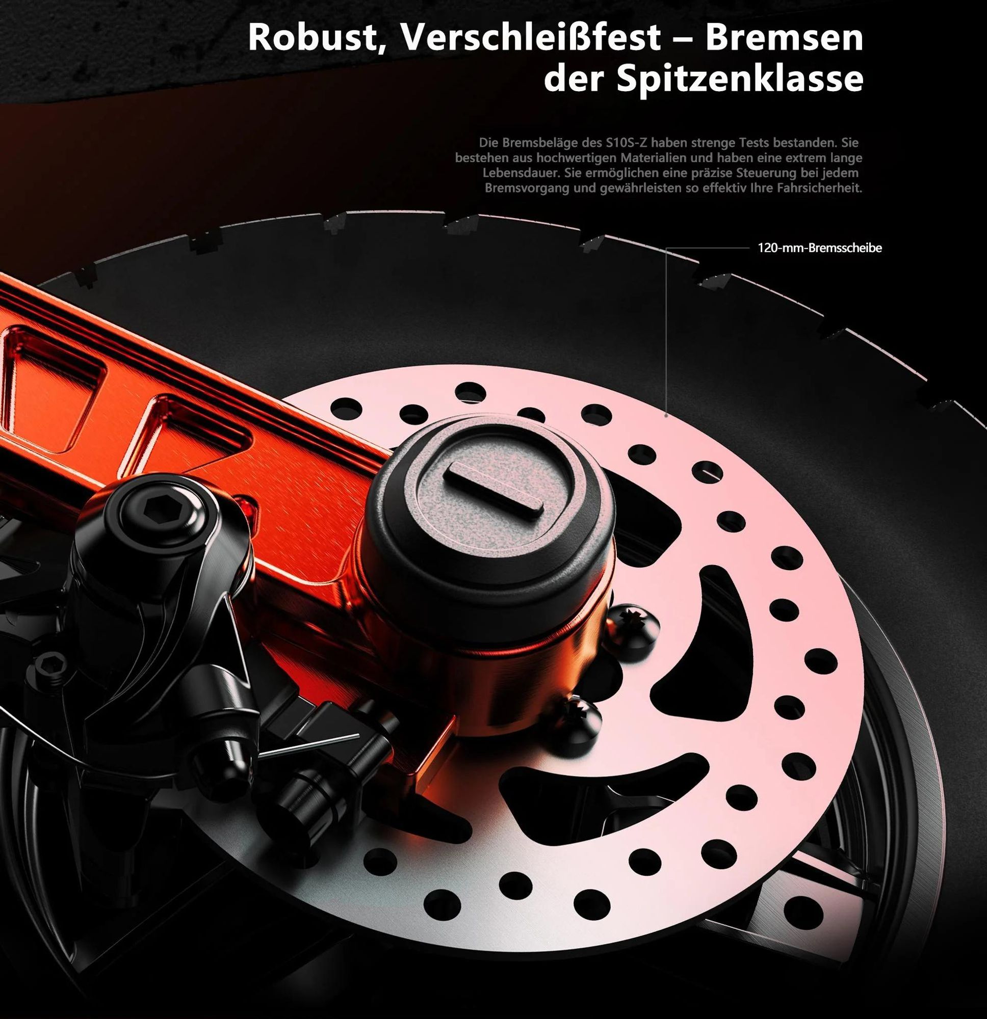 JOYOR S10-S-Z Doppelter Motor Faltbar Elektroroller - 1000W*2 Motor 60V18AH Akku 10 Zoll Reifen - Schwarz