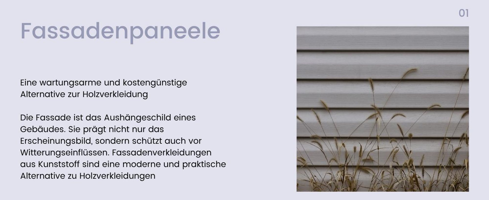 HEXIM Siding Fassadenpaneele außen Fassadenverkleidung wetterfest Kunststoffpanelee PVC-U Verkleidung Außenwand Hausverkleidung UV-beständig - (24 Paneele grau 9,84QM)
