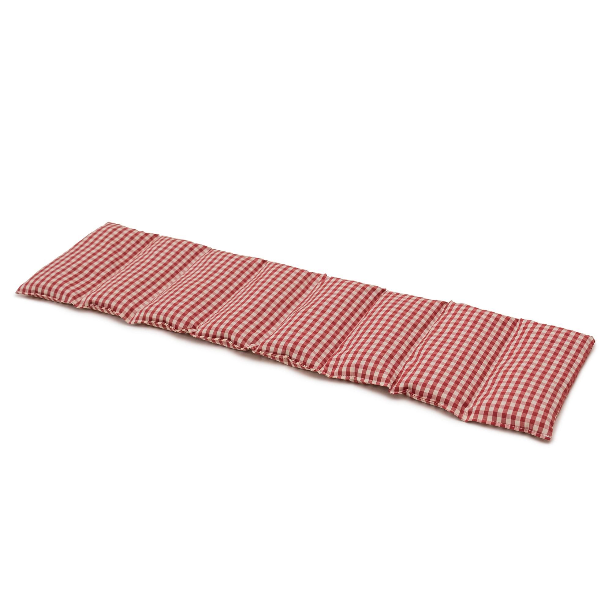 Langes Wärmekissen mit acht Kammern, für Nacken, Rücken oder Bauch, warm und kalt nutzbar.