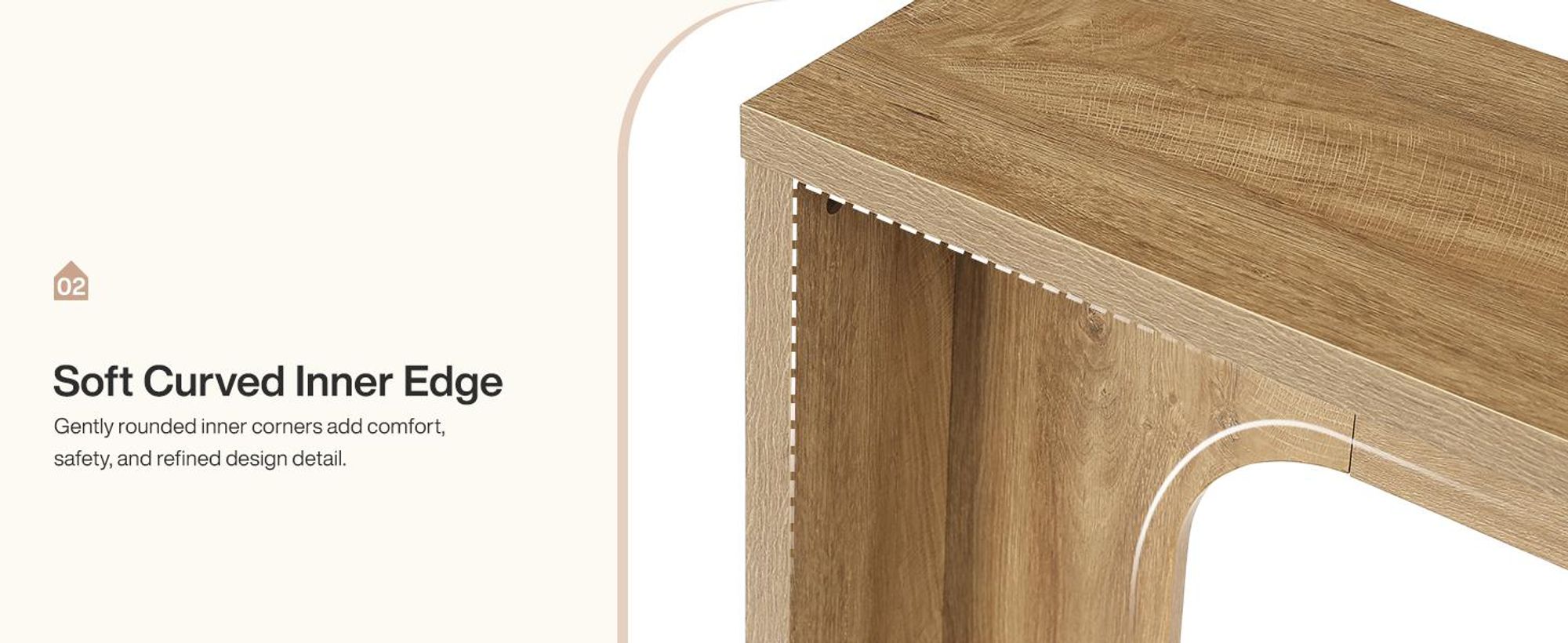 Tribesigns 160 cm schmaler Konsolentisch, moderner minimalistischer Holz-Flurtisch mit stabiler Basis, langer Konsolentisch hinter dem Sofa