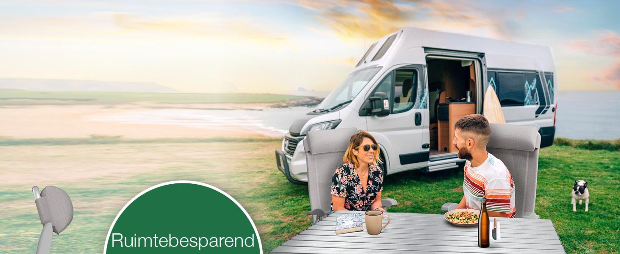 ELONEO Opvouwbare campingstoel met afneembare voetsteun, inklapbare stoel van aluminium, inklapbare tuinstoel, ligstoel met verstelbare rugleuning, campingstoel in taupekleur