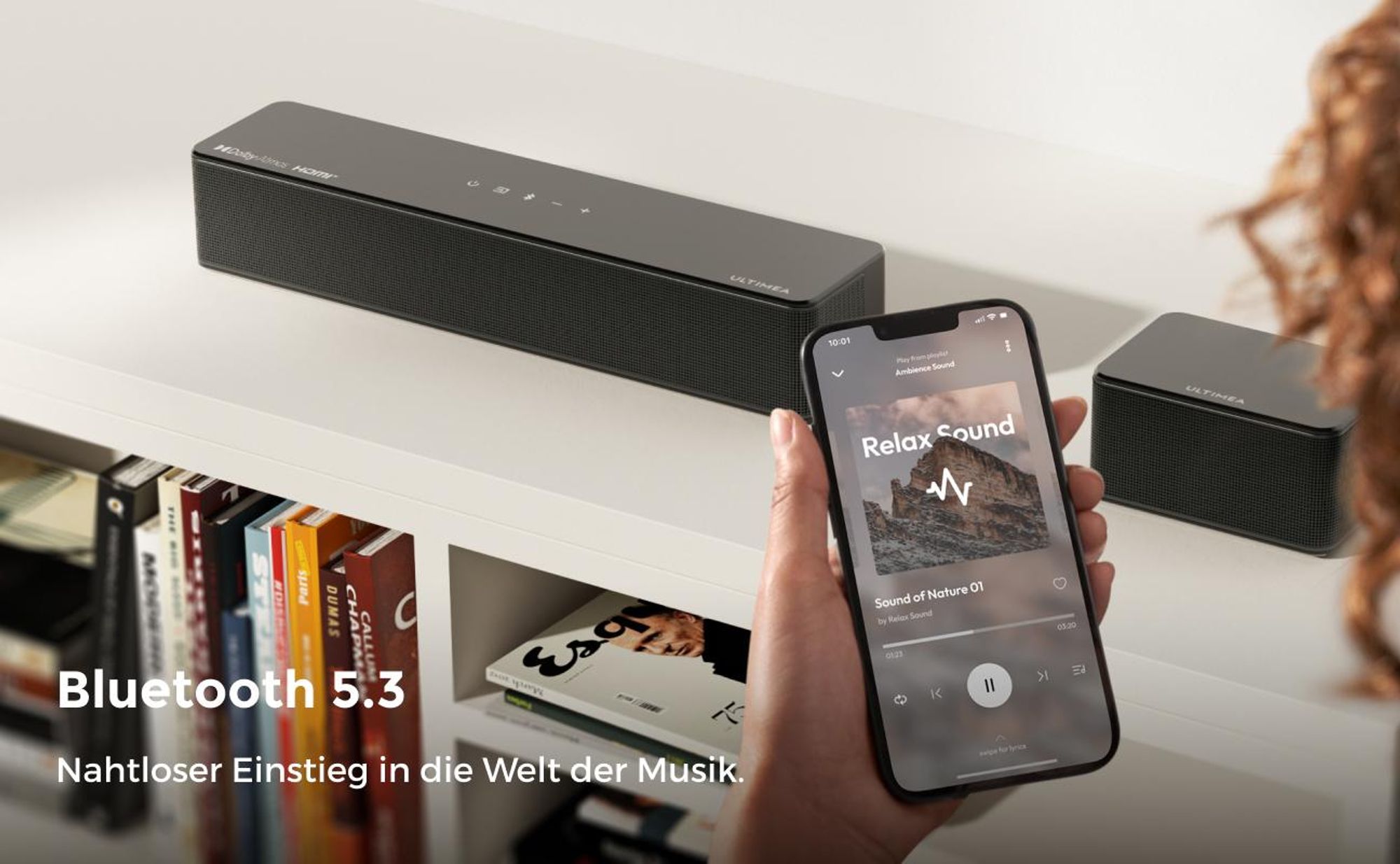 ULTIMEA 7.1 Dolby Atmos Soundbar für TV, Heimkino Sound Surround System, Poseidon D80 Boom