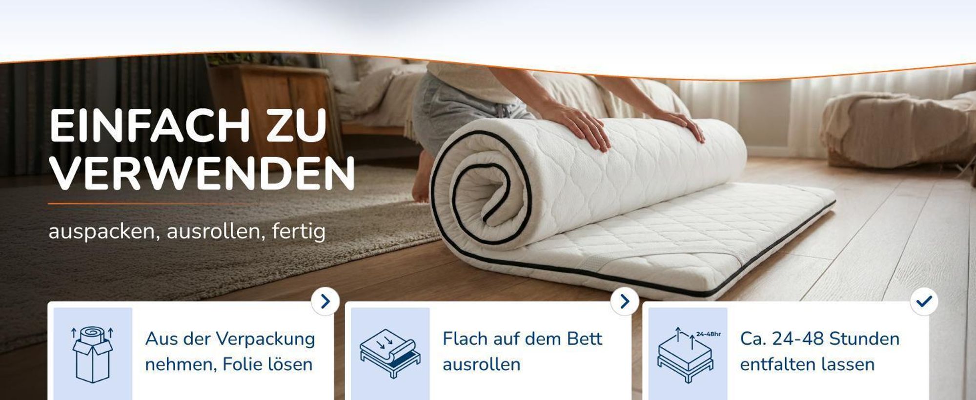 MSS e.K. Komfortschaum Matratzentopper 130 x 200 cm | optimale Körperanpassung | Mattress Topper 130x200 | designed und produziert in Deutschland