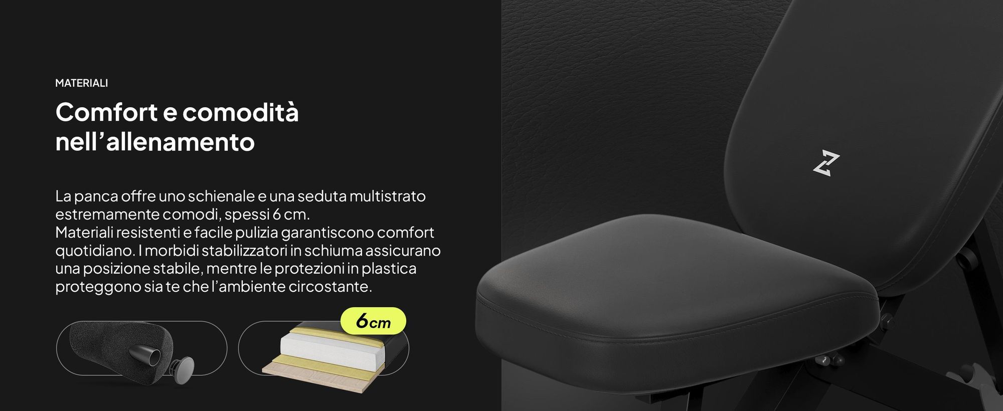 Panca pesi pieghevole Zipro Profi Jacked – Panca inclinata regolabile e panca negativa (7+3 livelli) Imbottitura extra spessa Panca da allenamento resistente per la casa