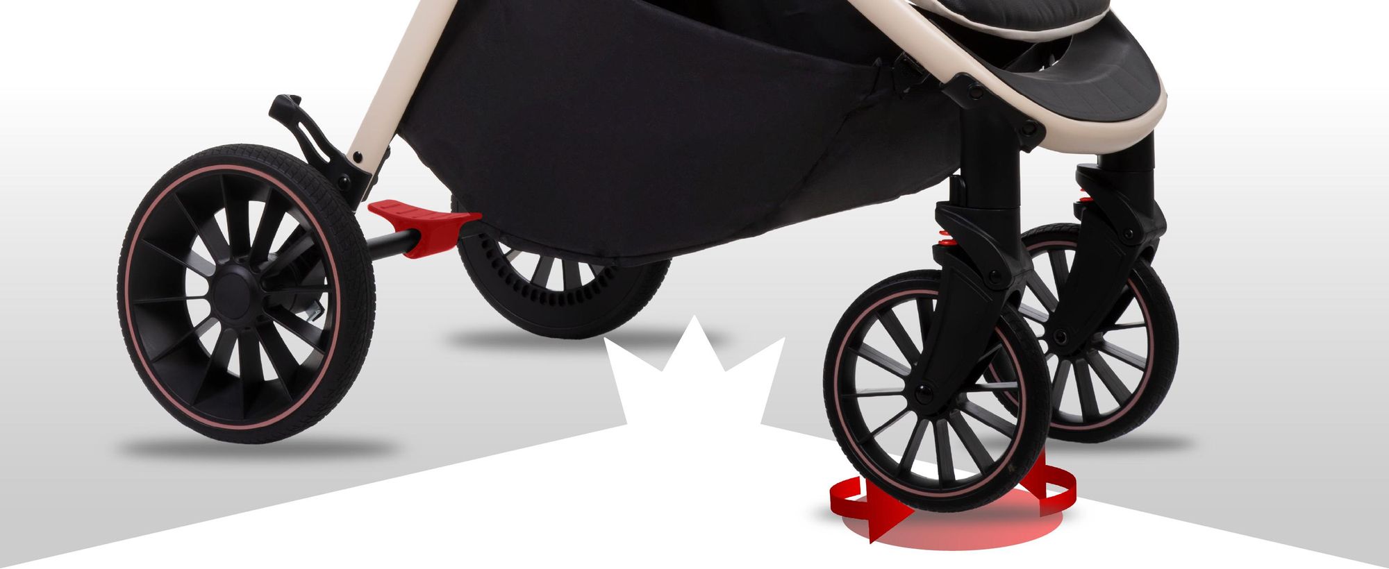 BabyLux ROMBO Kinderwagen Leichte Kinderwagenabdeckung Stoßdämpfende Tasche