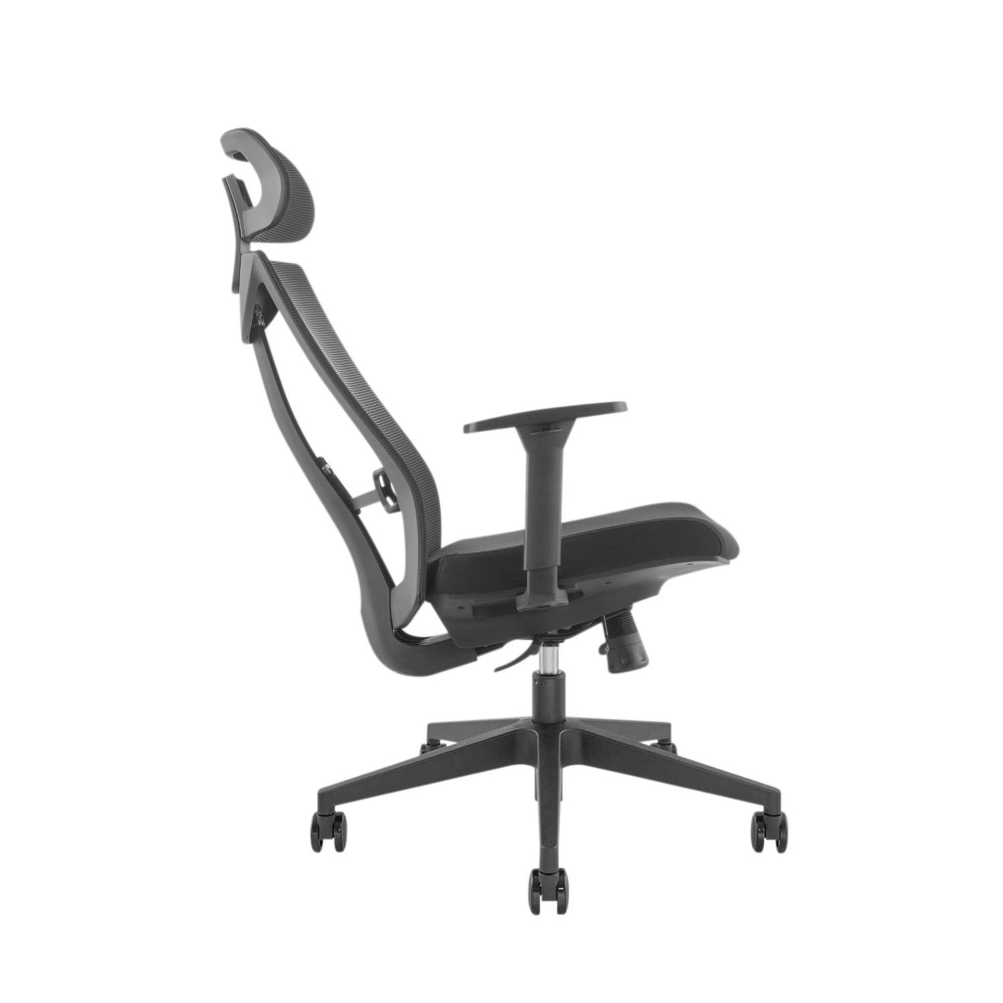 Ergonomischer Bürostuhl mit Rädern und Lordosenstütze Drehstuhl Höheverstellbar Neigungsfunktion der Rückenlehne Schreibtischstuhl bis 150kg Belastbar