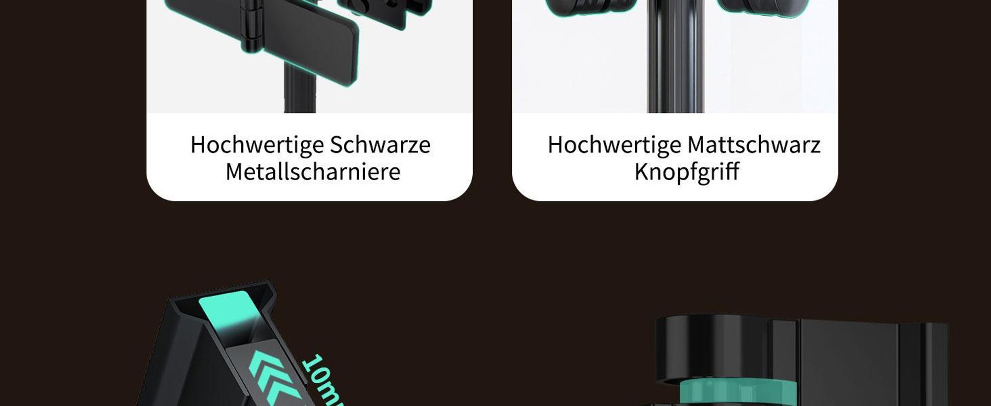 Falttür Duschkabine 90x90x185cm Eckeinstieg Duschabtrennung Doppelt Falttüren Eckdusche Faltbar Duschwand Schwarz Faltdusche aus ESG-GLAS