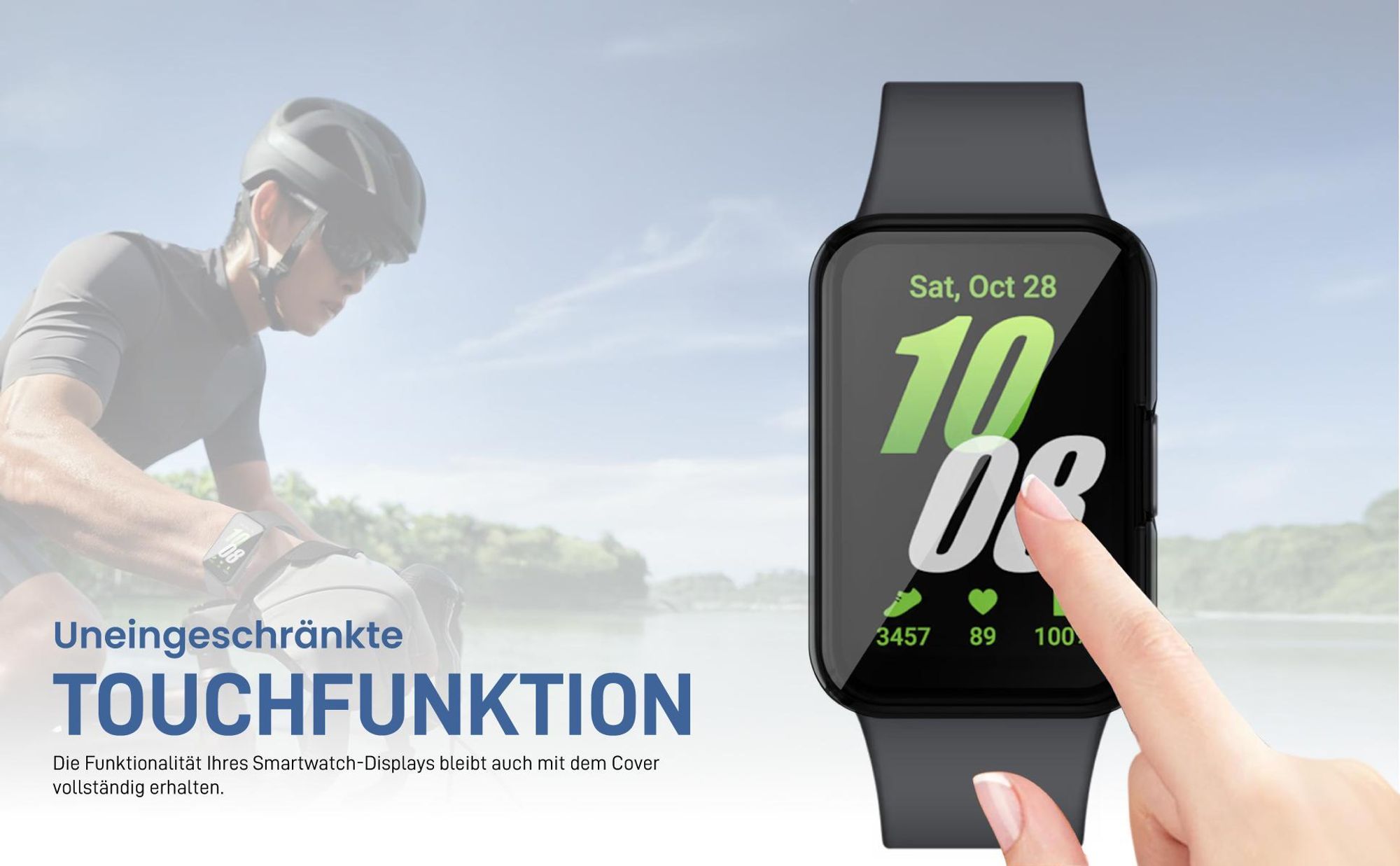 Transparent Watch Bumper für Samsung Galaxy Fit3 mit Aufprallschutz