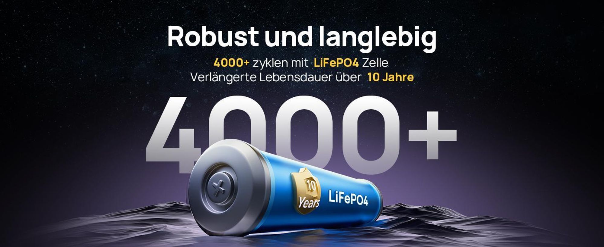 LFP-Zelle, 10 Jahre Nutzbar