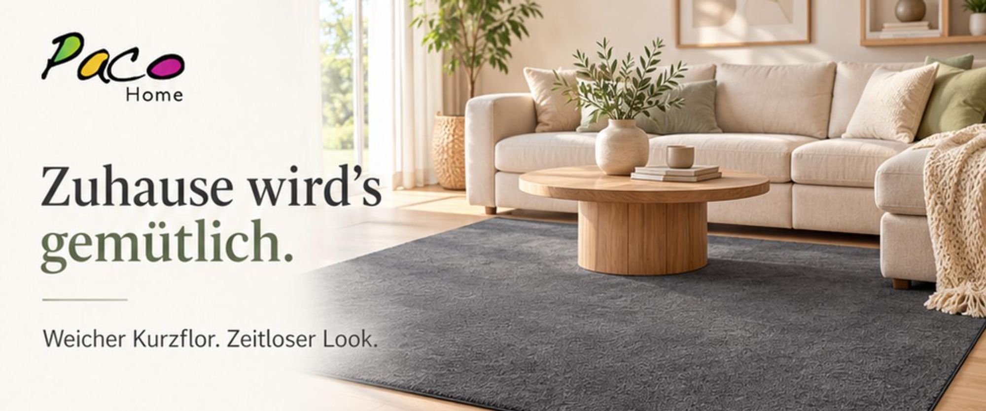 Waschbarer Teppich Wohnzimmer Kurzflor Einfarbiger Moderner Stil Weich Rosa Grösse 80 cm Rund