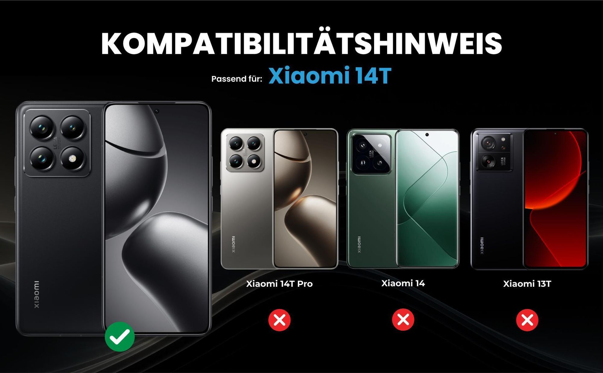 Kompatibilitätshinweise Hülle für Xiaomi 14T