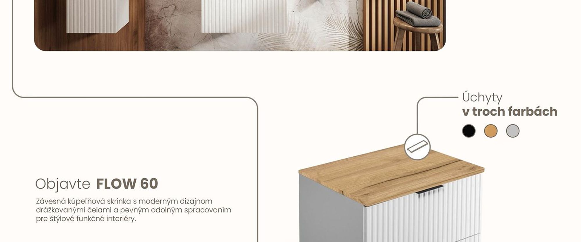 RODAN, moderná skrinka pod umývadlo, skrinka do kúpeľne, kúpeľňový nábytok, kúpeľňová skrinka