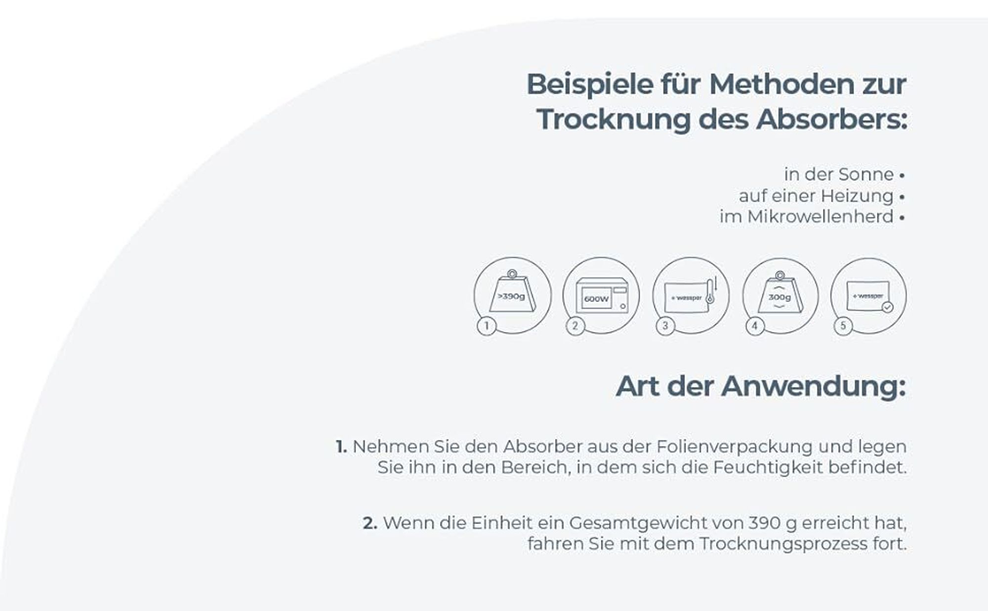 Wessper Luftentfeuchter Beutel wiederverwendbar, aufladbar Raumentfeuchter aus Silica Trockenmittel, Feuchtigkeits Granulat für Kleiderschrank 2x 300g