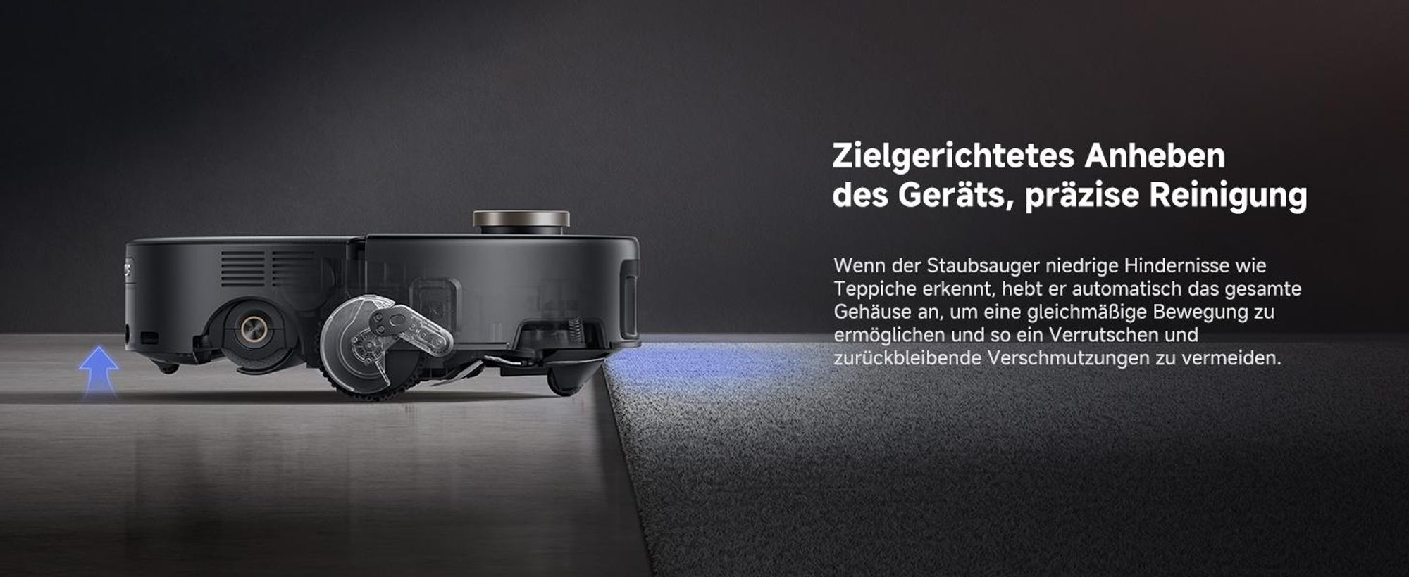 MOVA Z60 Ultra Roller Complete Saugroboter 28.000 Pa, HydroForce™ Hochdruck-Wischen, AutoShield™ Teppichschutz, StepMaster™ 2.0, FlexScope™ Navigation