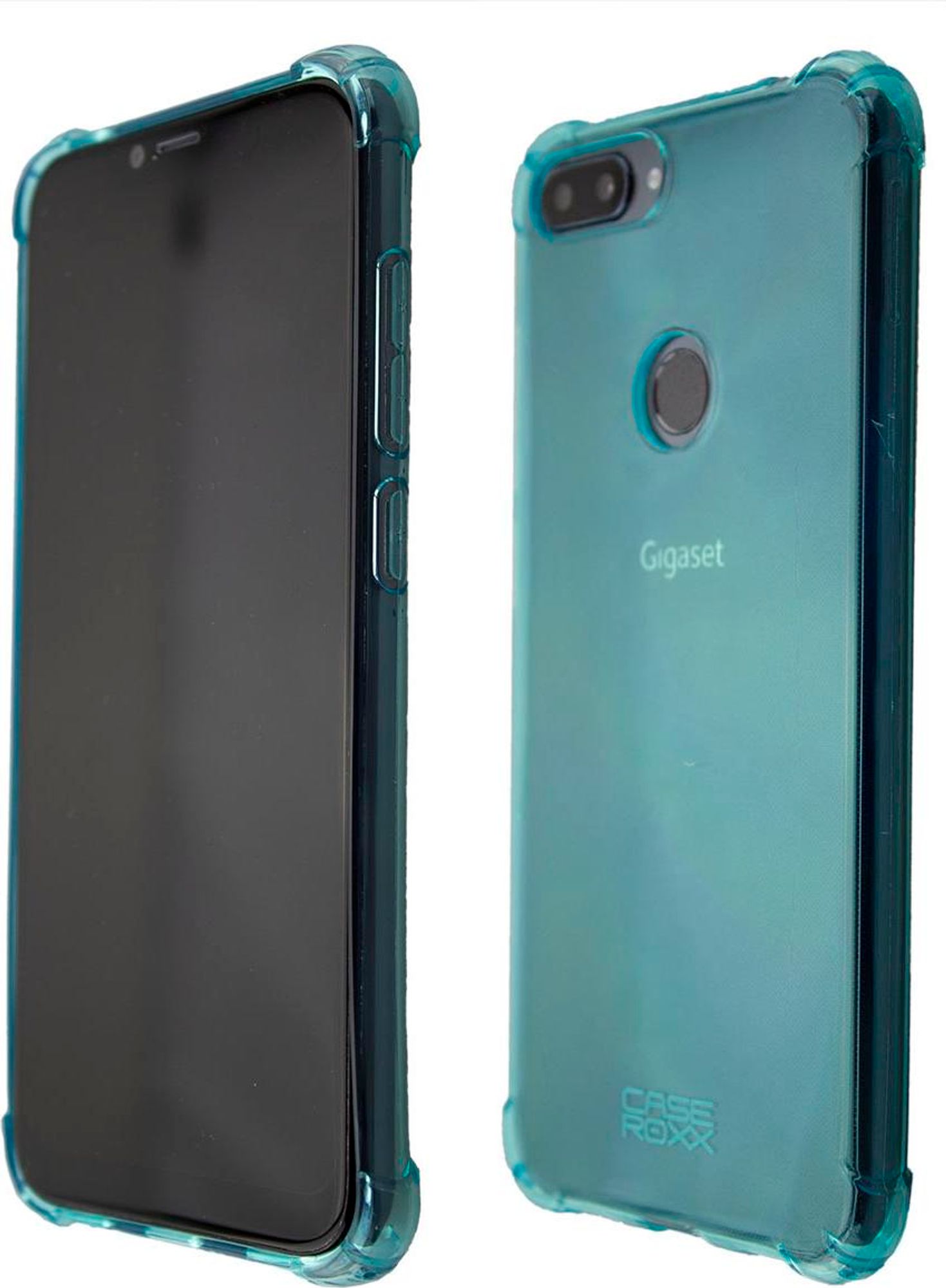 caseroxx Schutz-Hülle TPU-Hülle kompatibel mit Gigaset GS195 / GS195LS, Gummi Handy Tasche blau  Bild 3