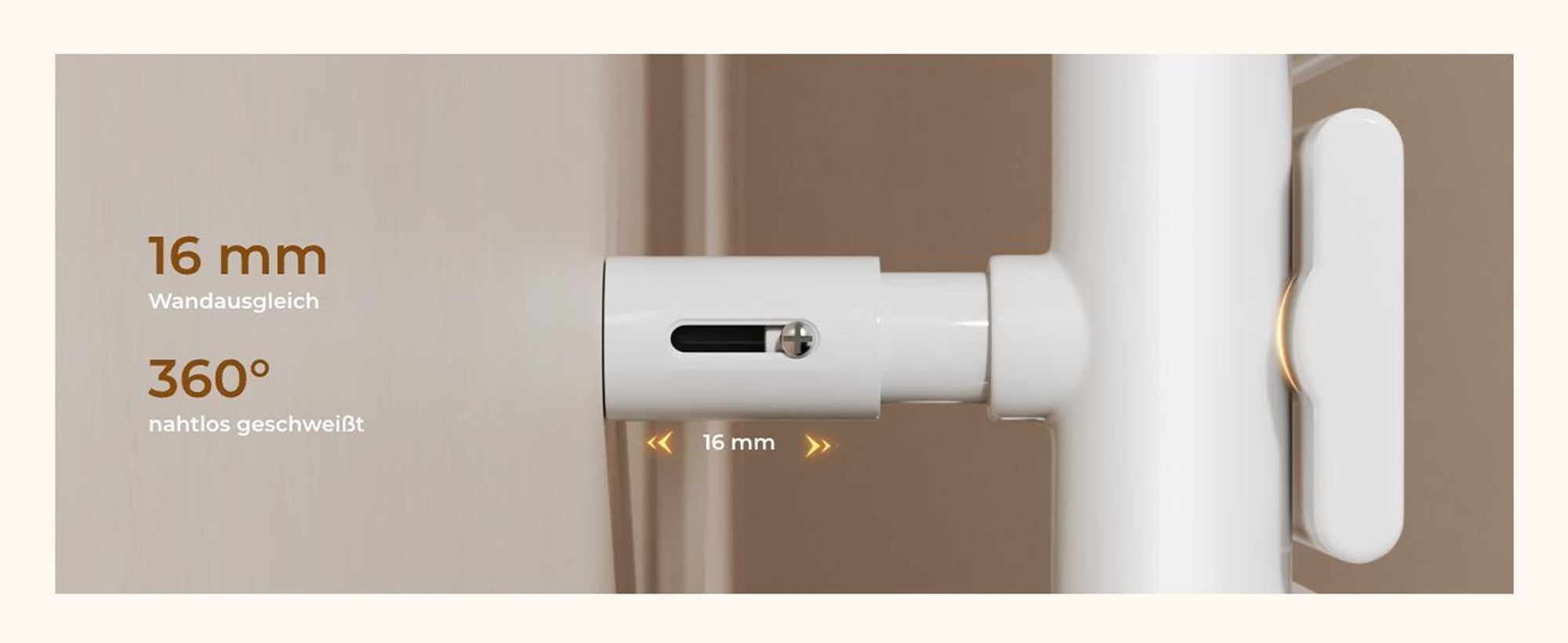 S'AFIELINA Handtuchheizkörper Elektrisch 1599×600mm, Badheizkörper Elektrisch mit Thermostat, WiFi, programmierbarem Timer, LCD-Anzeige, 1000 W, Weiß