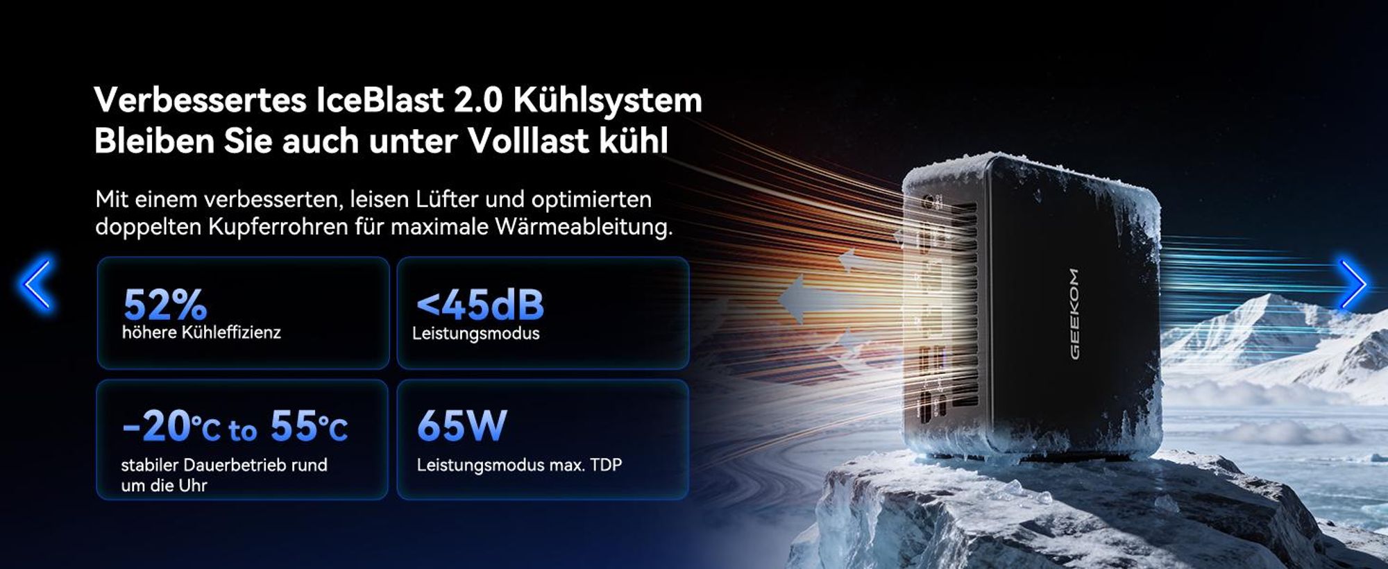GEEKOM IT13 MAX Mini PC mit U9-185H(16C/22T, bis zu 5.1GHz), Dual 2.5G LAN Windows 11 Pro Mini Computer, 16GB RAM&1TB SSD| 6X USB | KI-Leistung| Intel