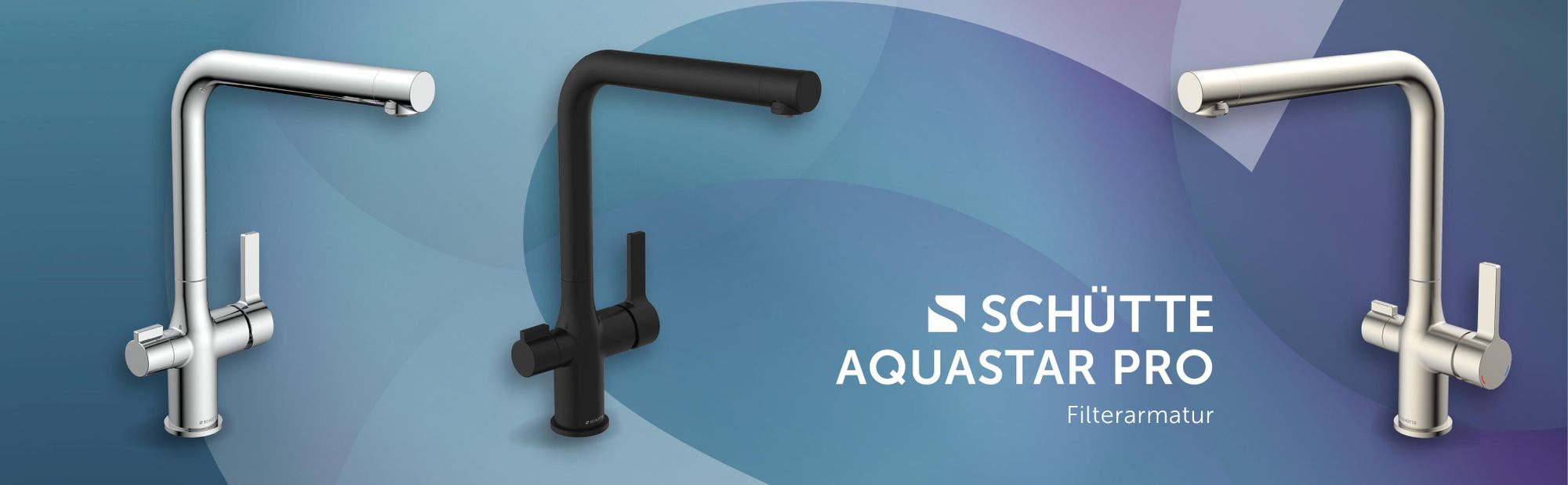 Auf dem Bild sieht man die verschiedene Farbvarianten der Trinkwasser-Spültischarmatur!