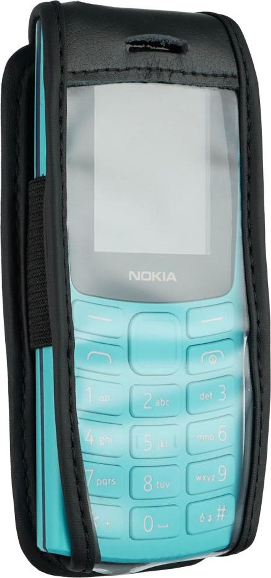 caseroxx Ledertasche mit Gürtelclip kompatibel mit Nokia 105 2G (2023) / 106 2G (2023) aus Echtleder, Tasche mit Gürtelclip und Sichtfenster Bild 2
