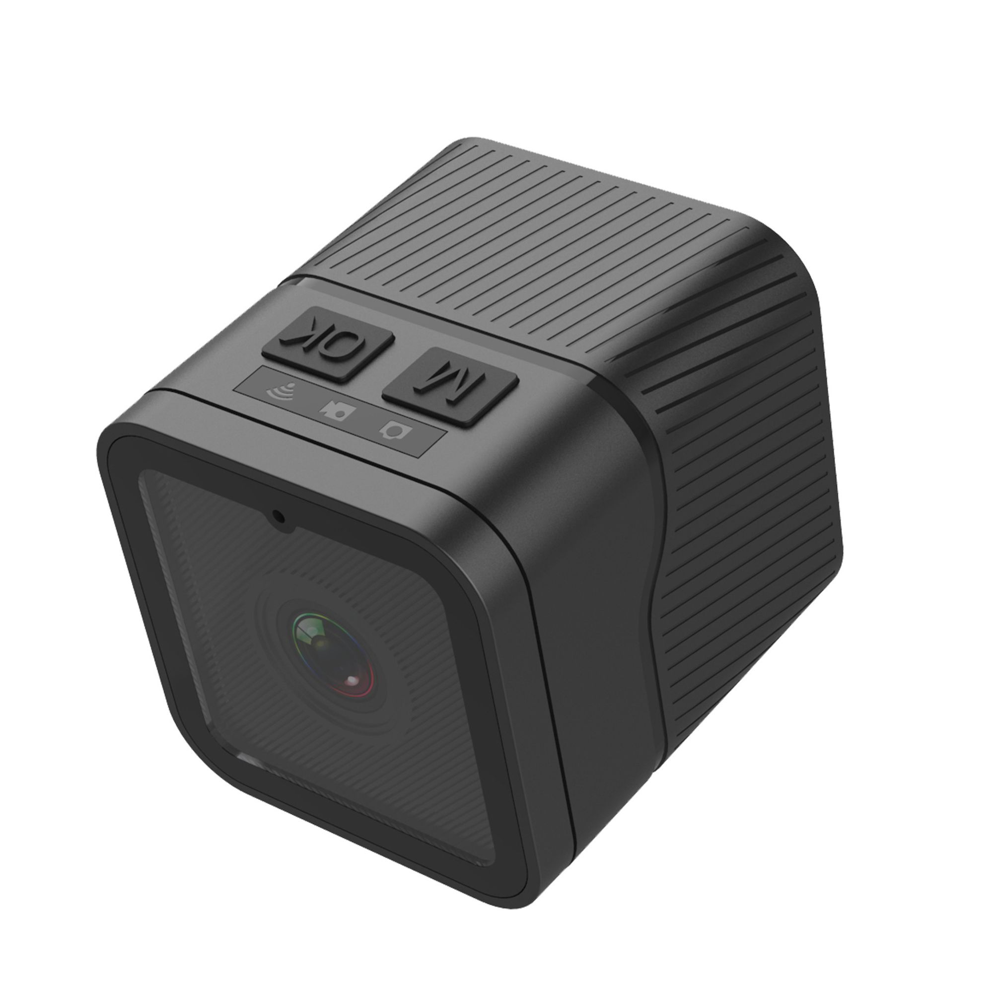 ZELURXX Action Cams, mit WiFi-Hotspot, HD-Nachtsicht, 1080P, Wasserdicht, Tragbar, Outdoor-Sportkamera, Geeignet für Sport, Reisen, Büro, 3,3 x 3,8 x 3,3 cm, Schwarz