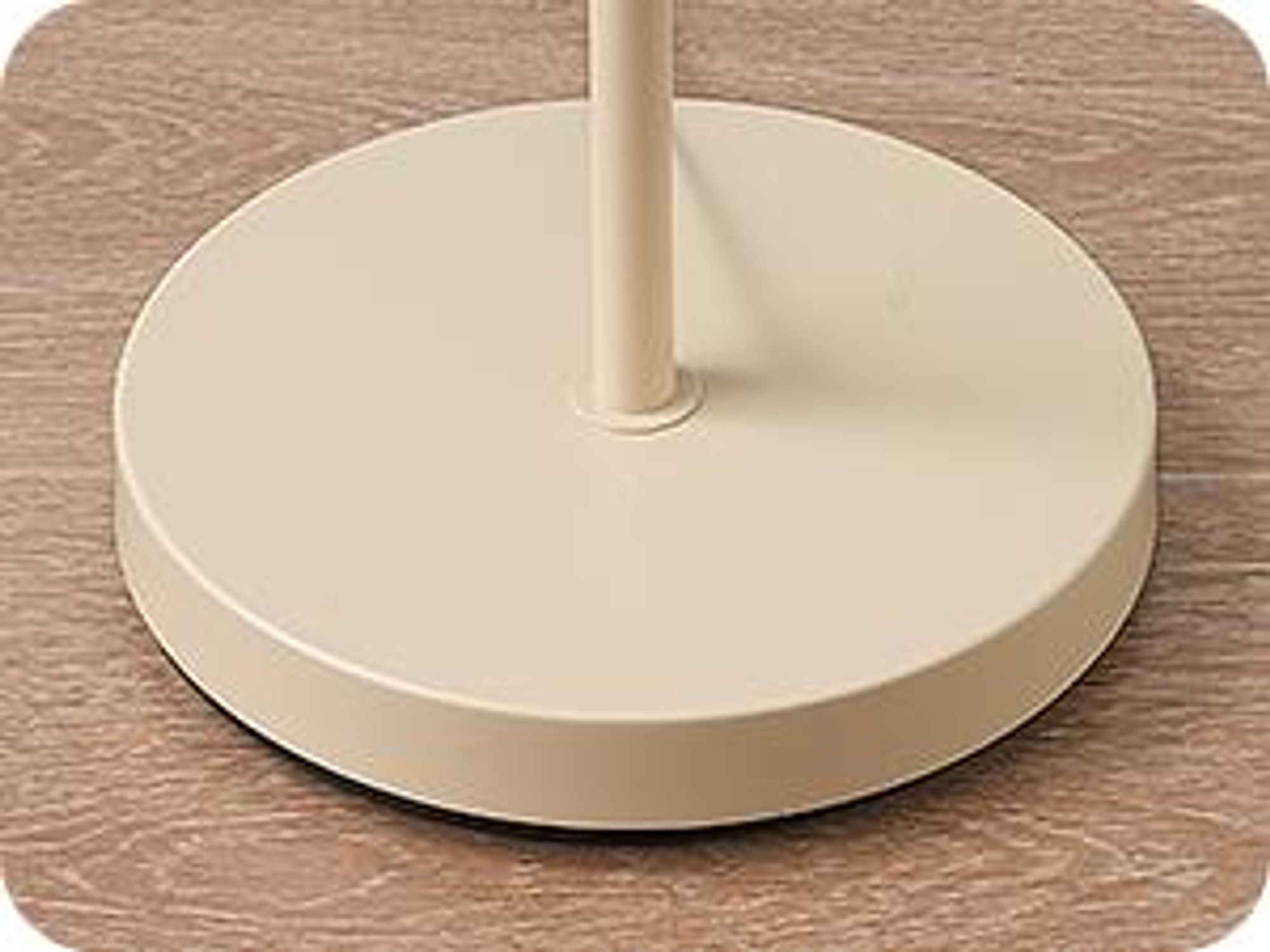 EDISHINE Stehlampe Industriell, Verstellbarer Kopf, Inkl. LED, Cremeweiß mit Metall-Lampenschirm, E27-Fassung, 2700 K Warmweiß, Leselampe