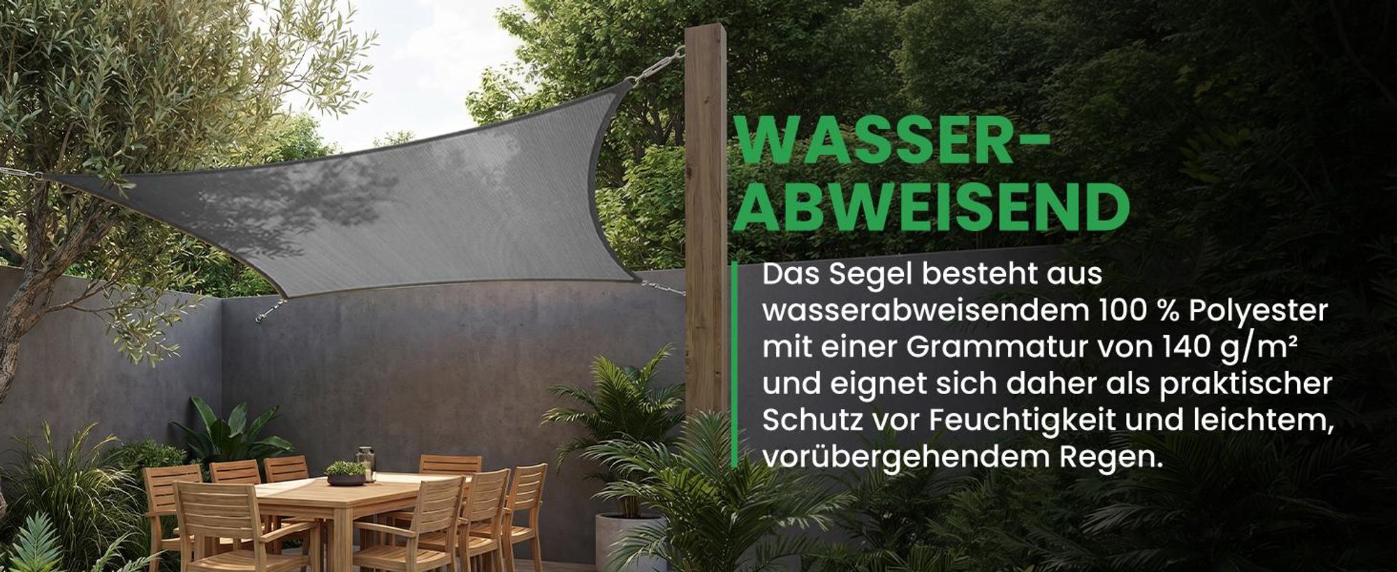 Sonnensegel Rechteckig 4x5m Sonnenschutz Wasserdichter