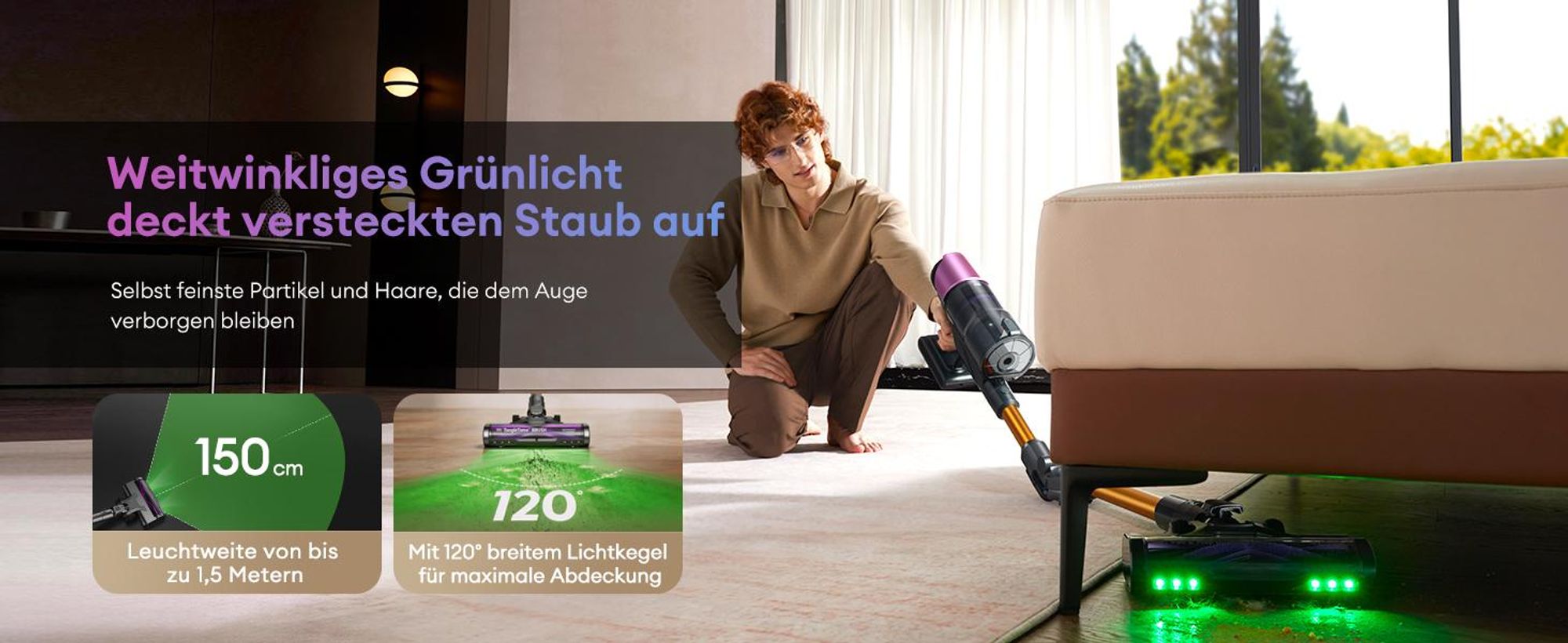 Ultenic U20 M Akku Staubsauger, 85000PA/70Min, Kabellos,Saug&Wisch all in 1 beutellos, Saugen und Wischen in einem Arbeitsgang