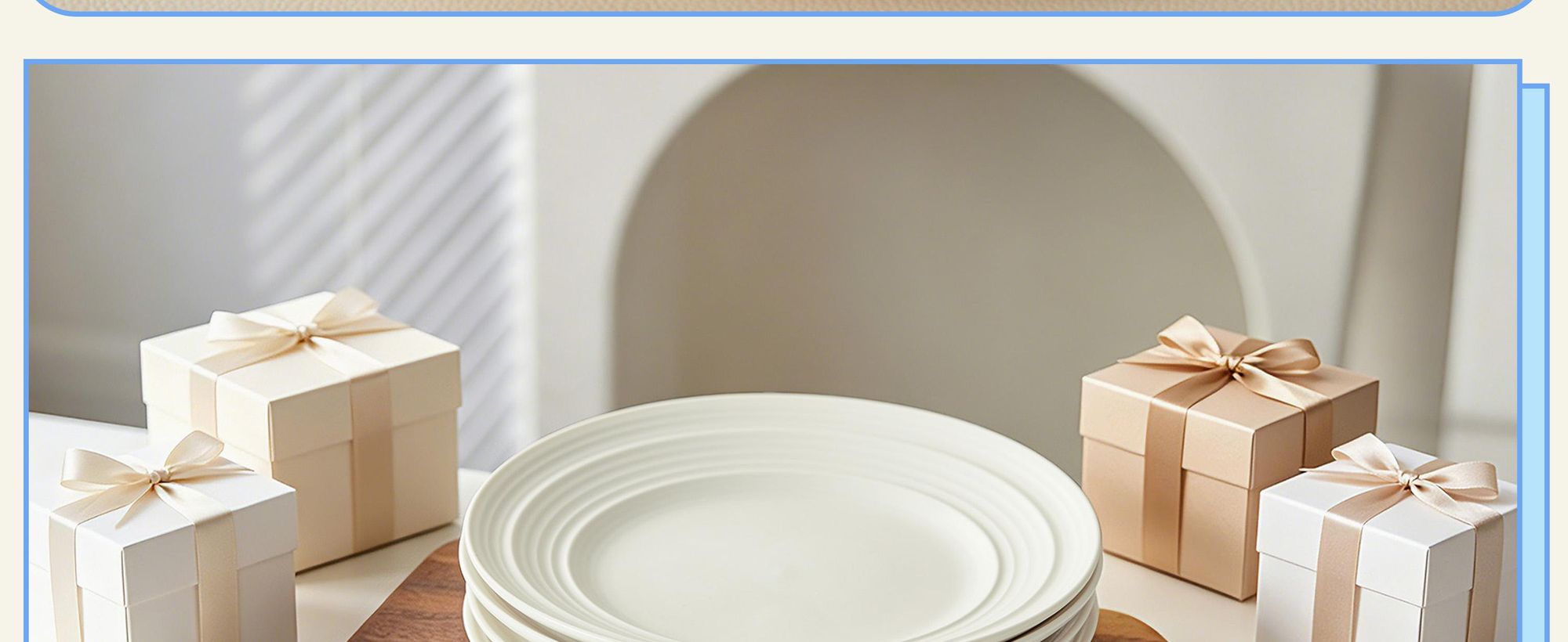 Keramik Speiseteller Set 4-teilig Ø21,4 cm mit Matt-Glasur, Flachteller für Kuchen und Dessert, mikrowellengeeignet und spülmaschinenfest, Weiß