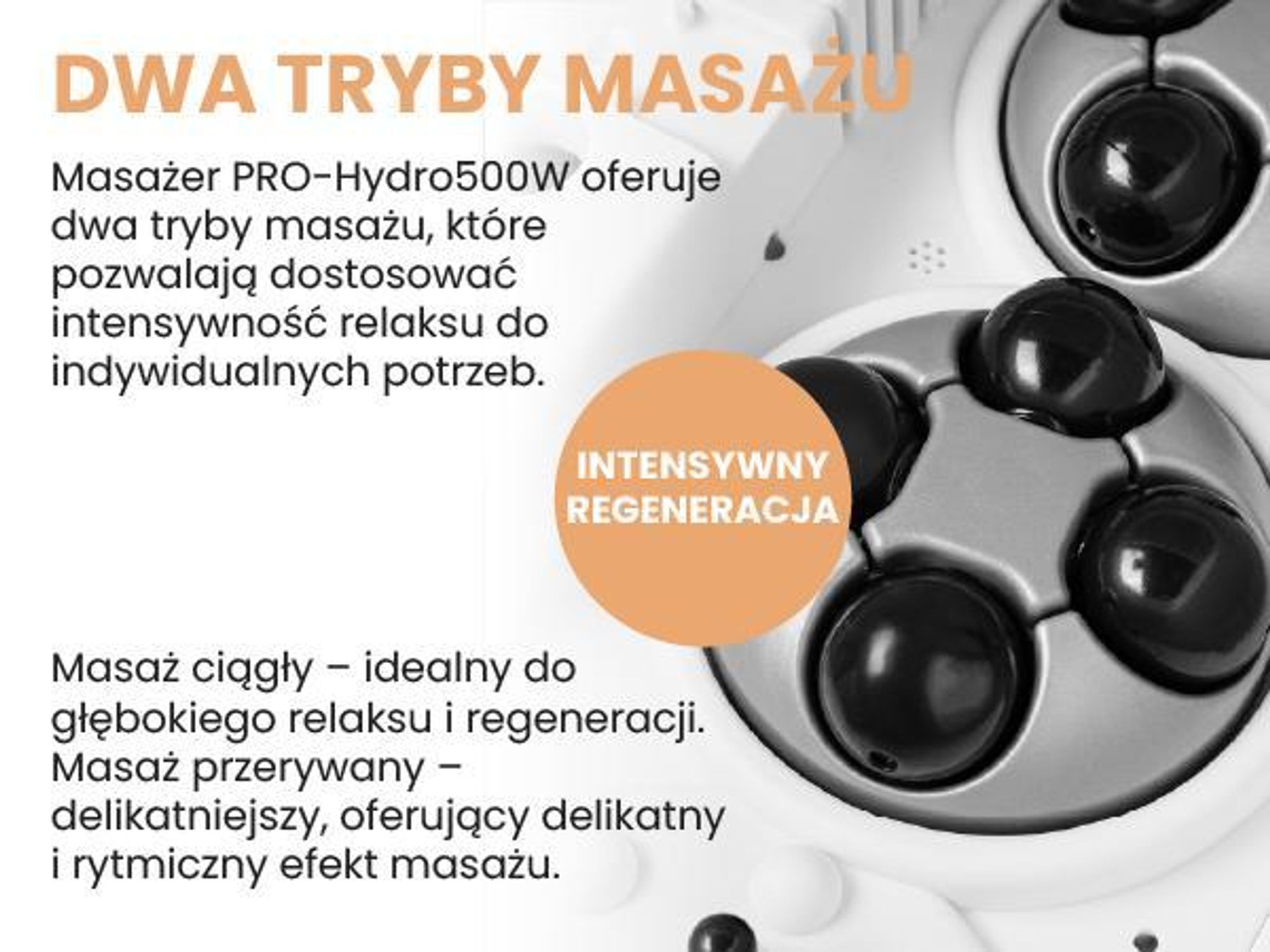 Masażer wodny do stóp z dotykowym wyświetlaczem LED oraz 6 rolkami masującymi