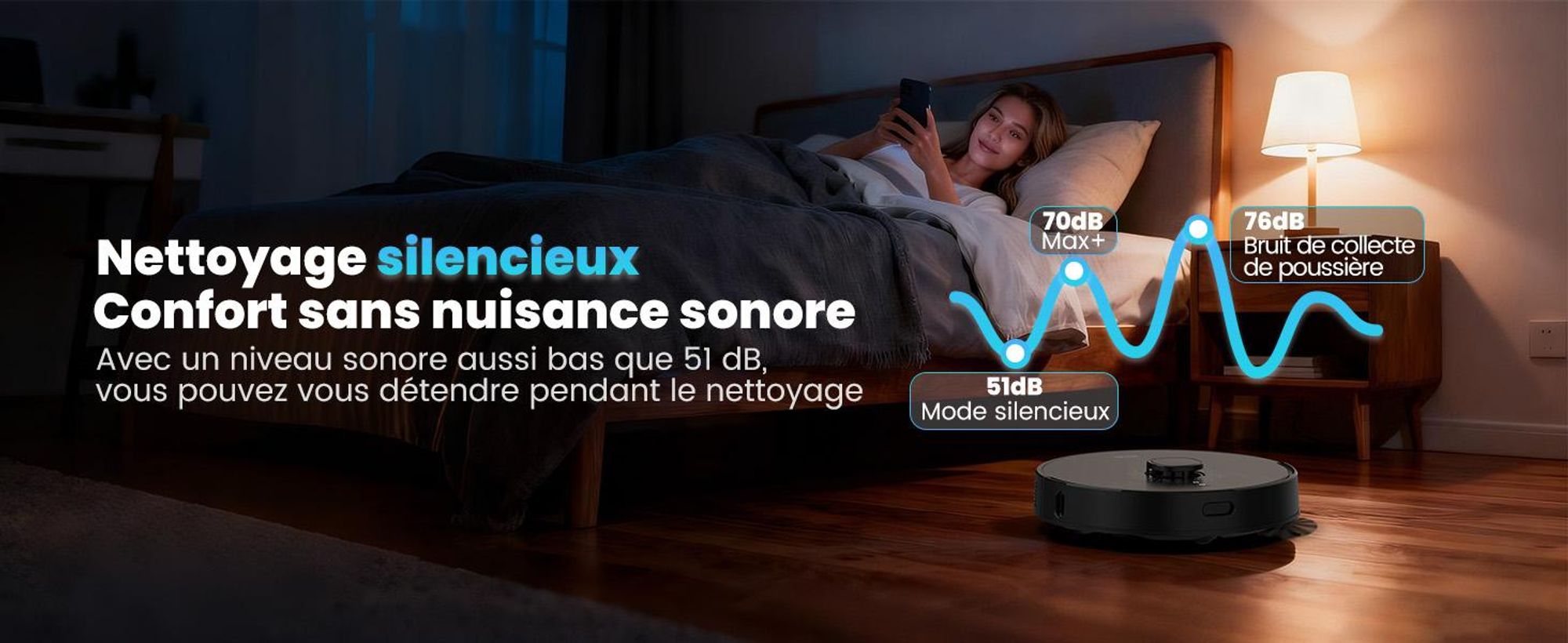 Robot aspirateur AIRROBO Q20 Plus avec station d'aspiration 3,5 L, robot aspirateur 8000 Pa avec fonction de nettoyage, navigation laser, cartographie de plusieurs étages