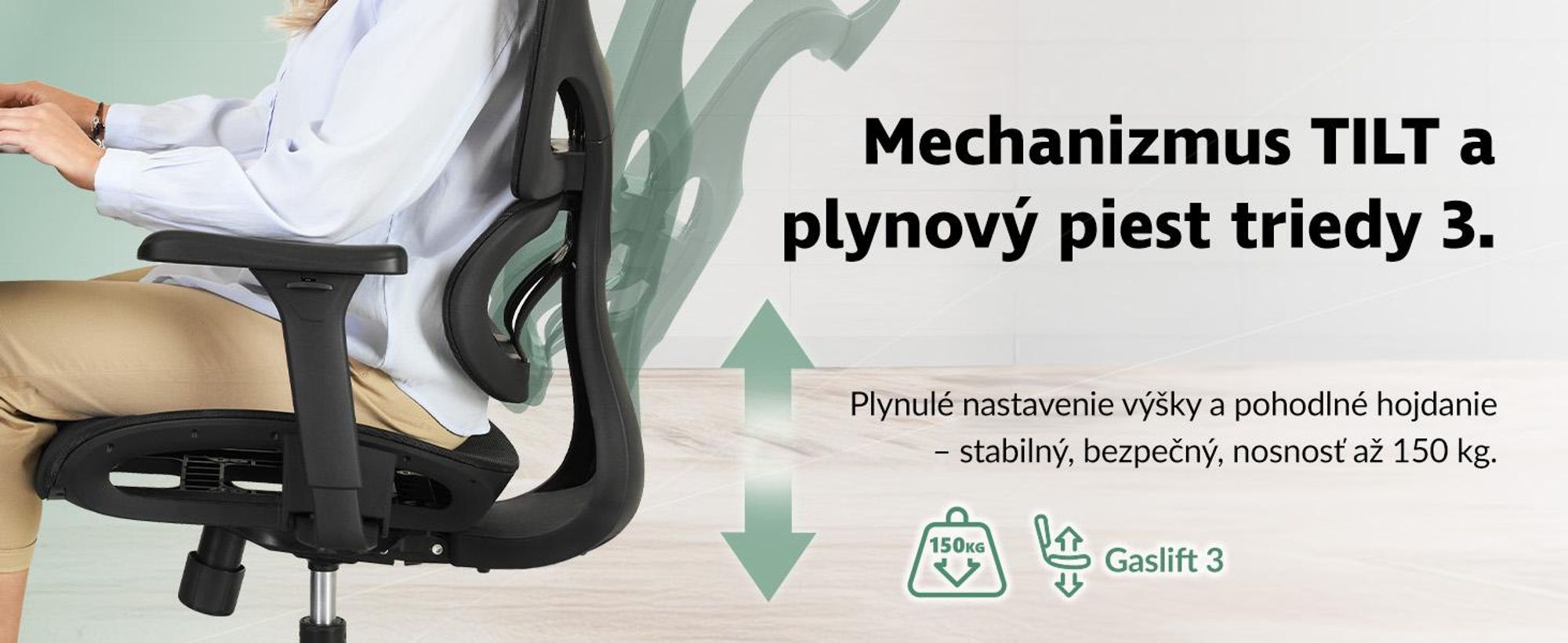 kancelárska stolička di volio Vataro - ergonomická kancelárska stolička s 2D opierkou hlavy a 4D podrúčkami, priedušným sedákom