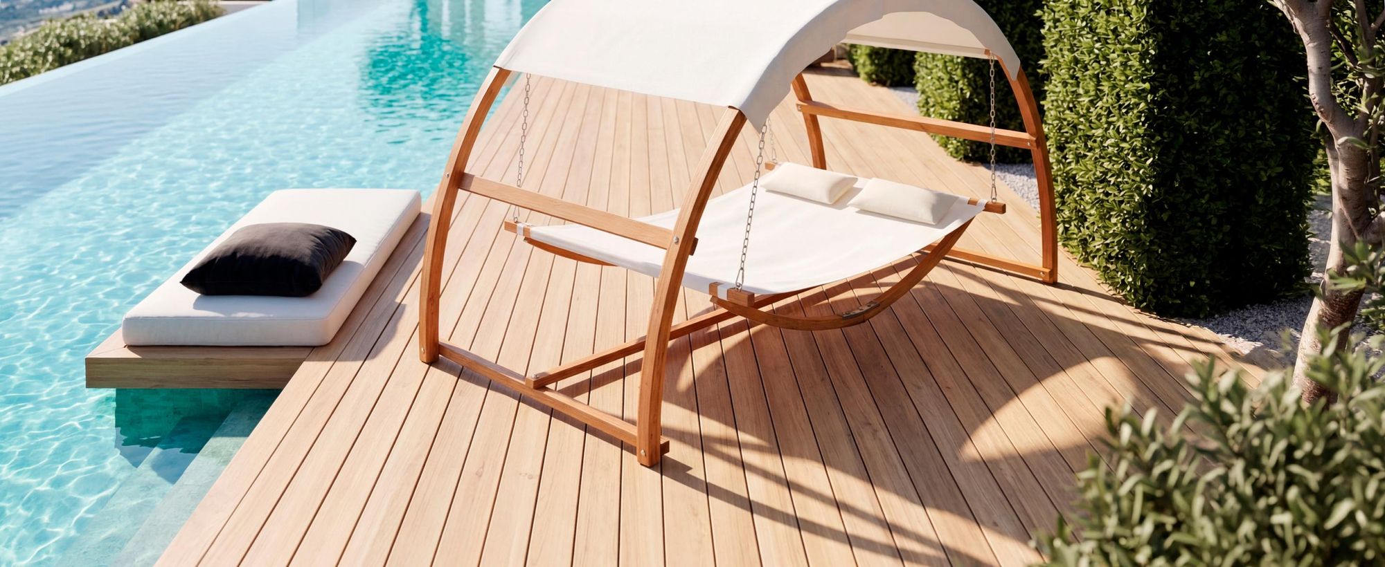 tectake® Hängematte Locarno Belastbarkeit 250 kg, 328 x 160 x 171,5 cm