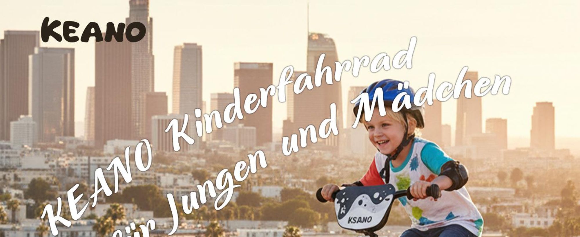 KEANO Kinderfahrrad mit abnehmbaren Stützrädern für kleine Fahranfänger